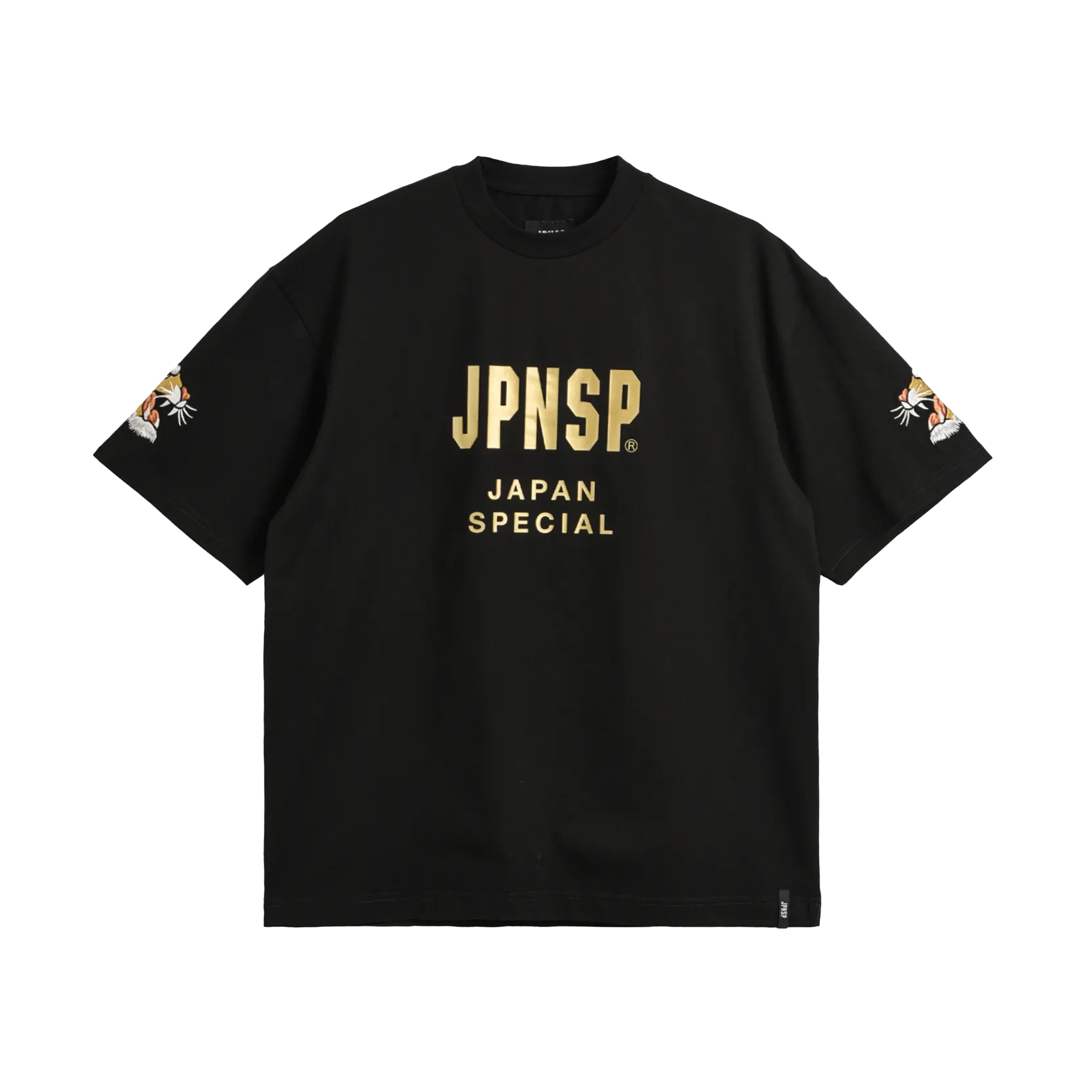 T-SHIRT FRONT SIDE EMBROIDERY BLACK-2