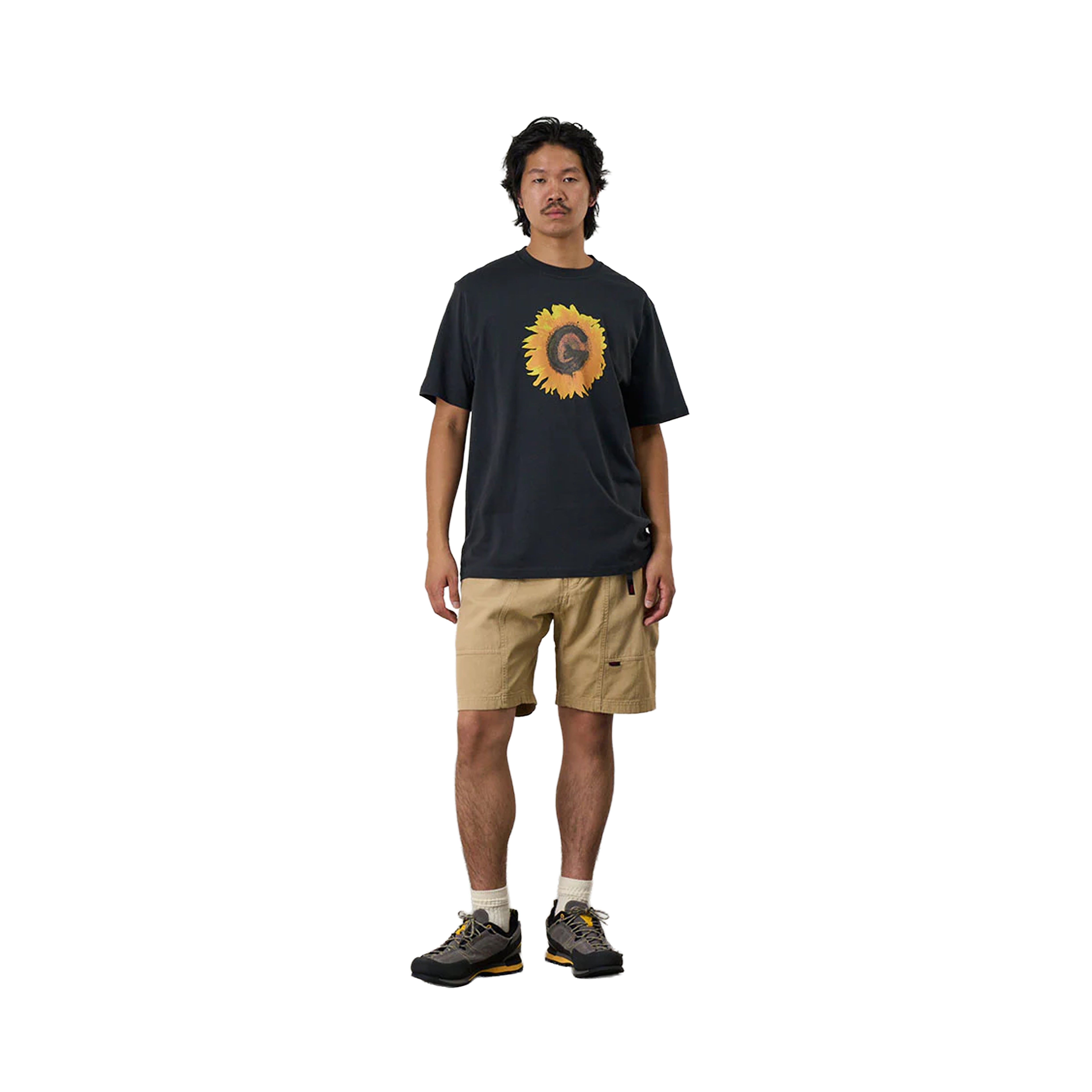 T-SHIRT G-FLOWER VINTAGE BLACK