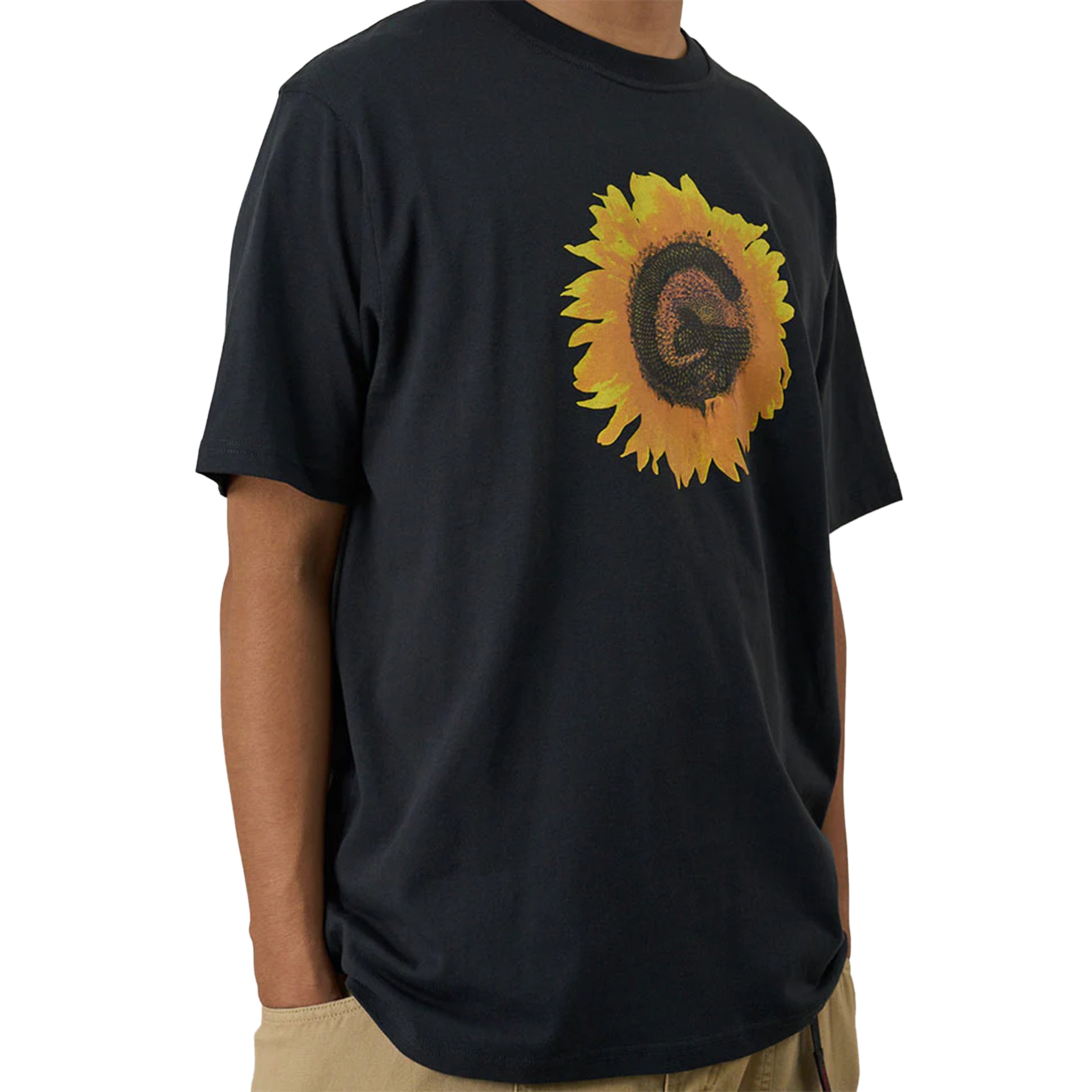 T-SHIRT G-FLOWER VINTAGE BLACK