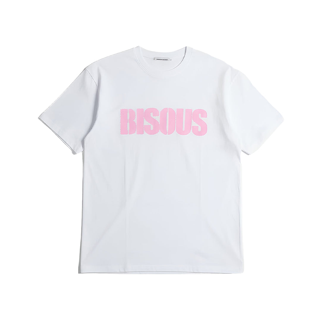 T-SHIRT POCHOIR BLANC