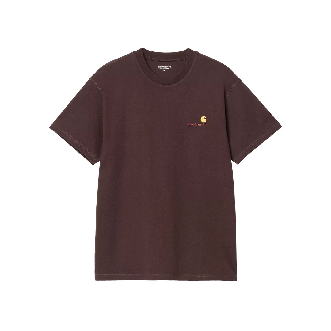 T-SHIRT S/S AMERICAN SCRIPT PALISANDER