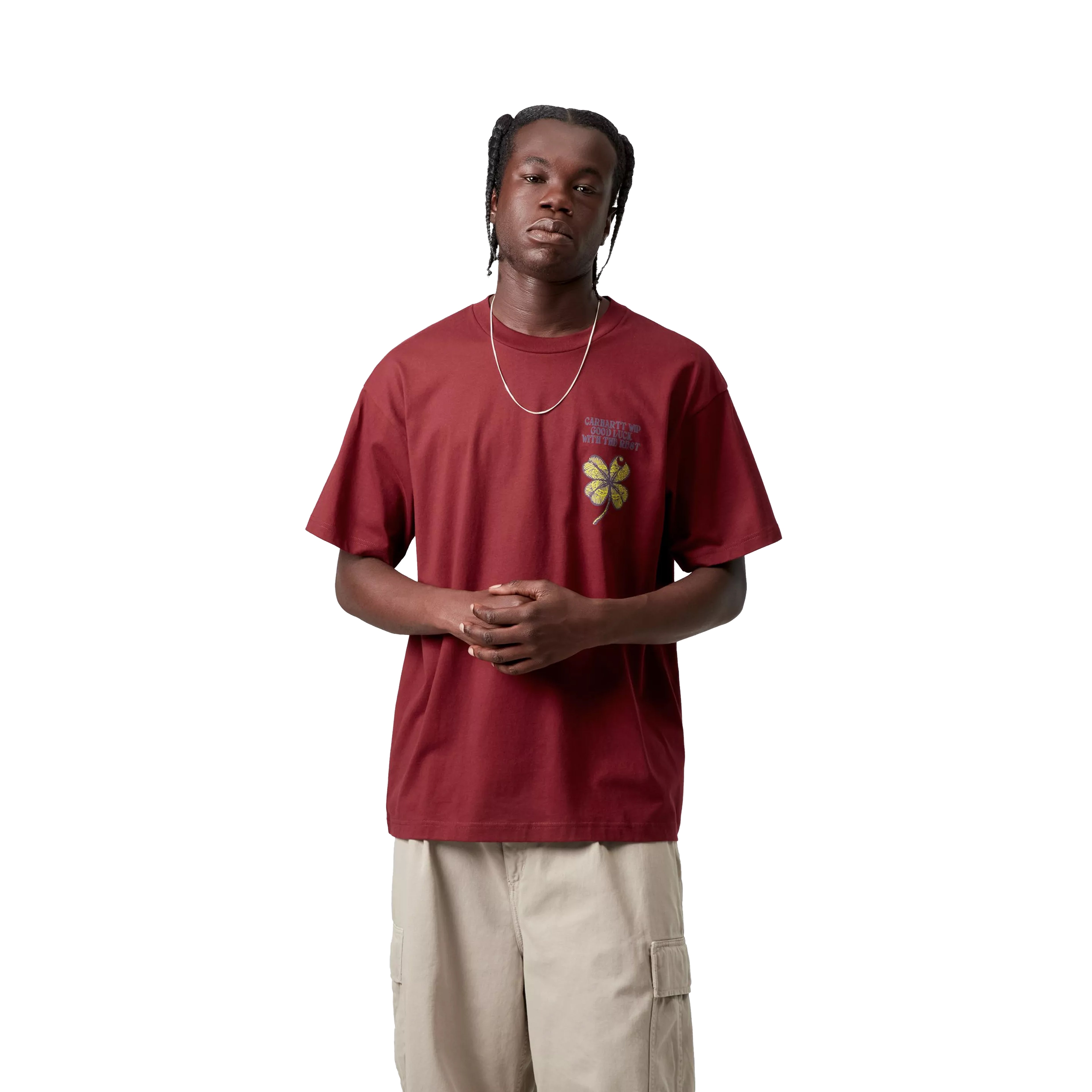 T-SHIRT S/S CLOVER MARSALA