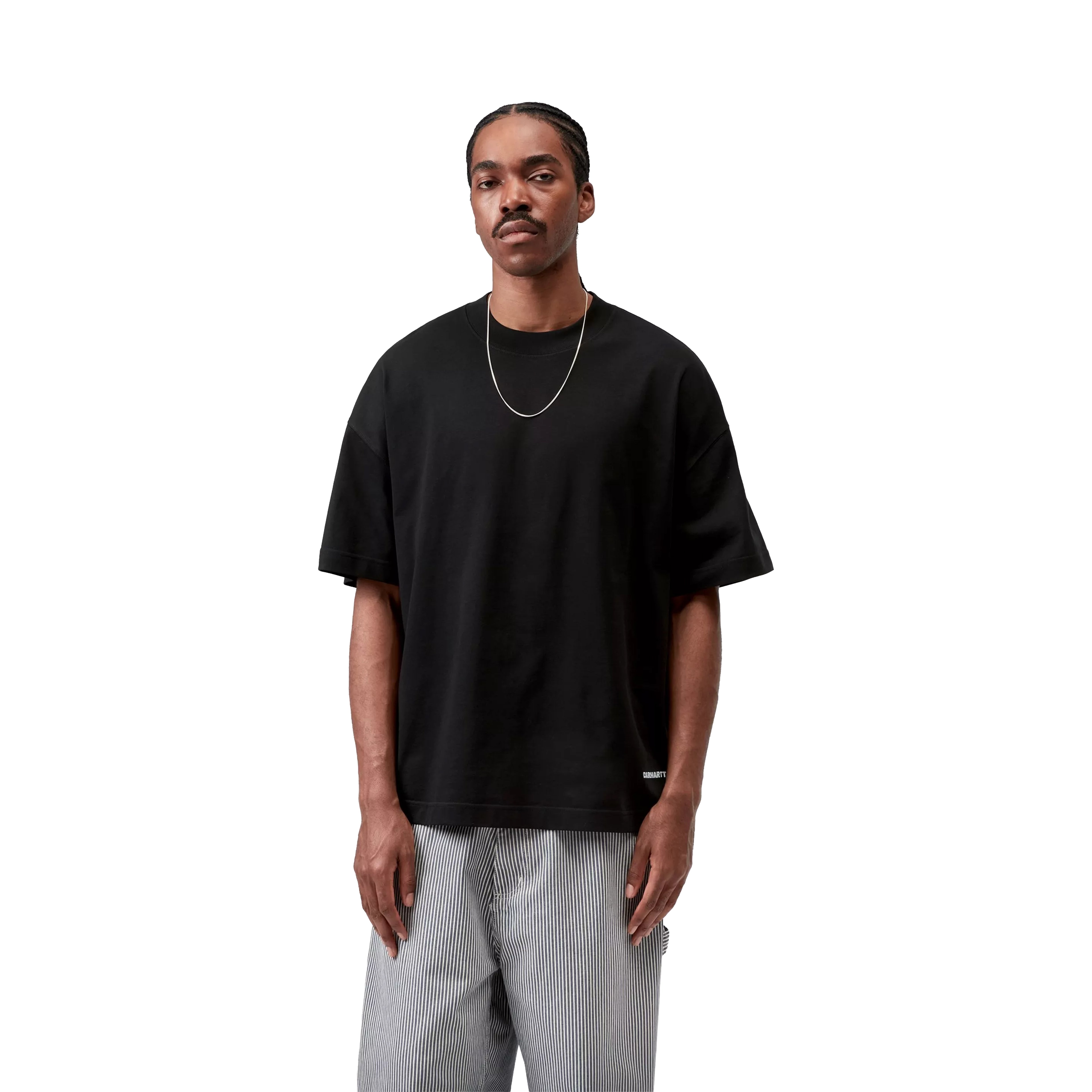 T-SHIRT S/S LINK SCRIPT BLACK/WHITE