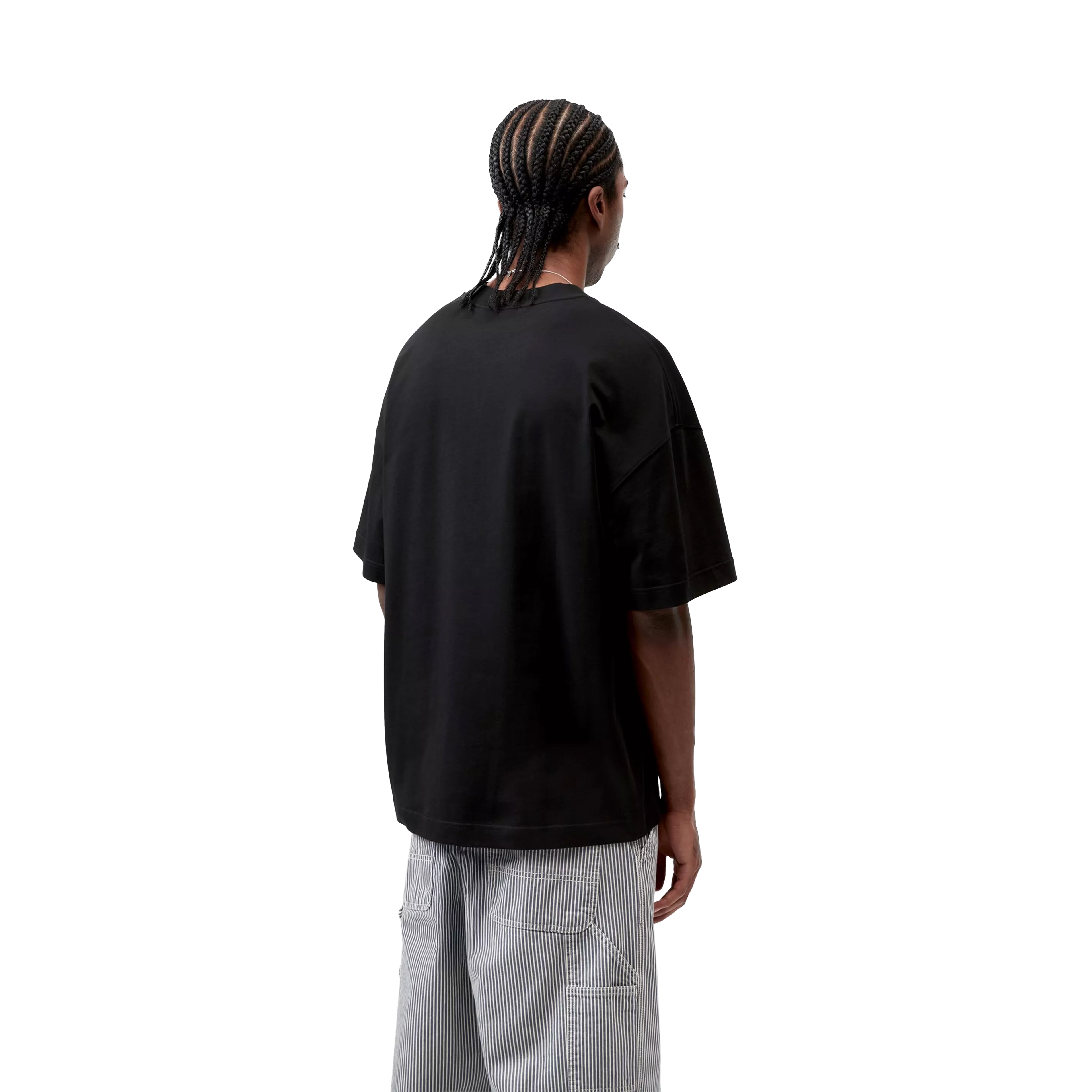 T-SHIRT S/S LINK SCRIPT BLACK/WHITE