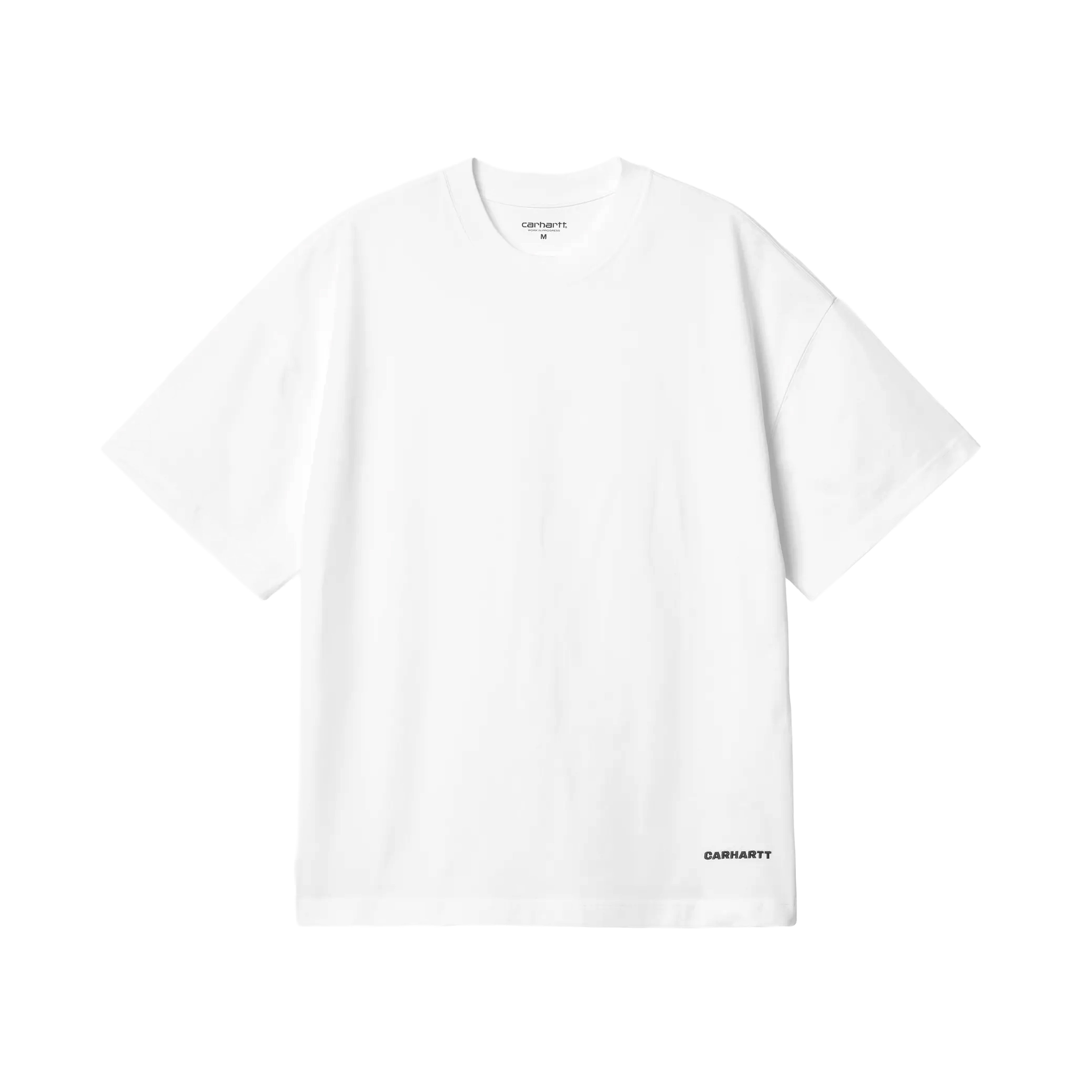 T-SHIRT S/S LINK SCRIPT WHITE/BLACK