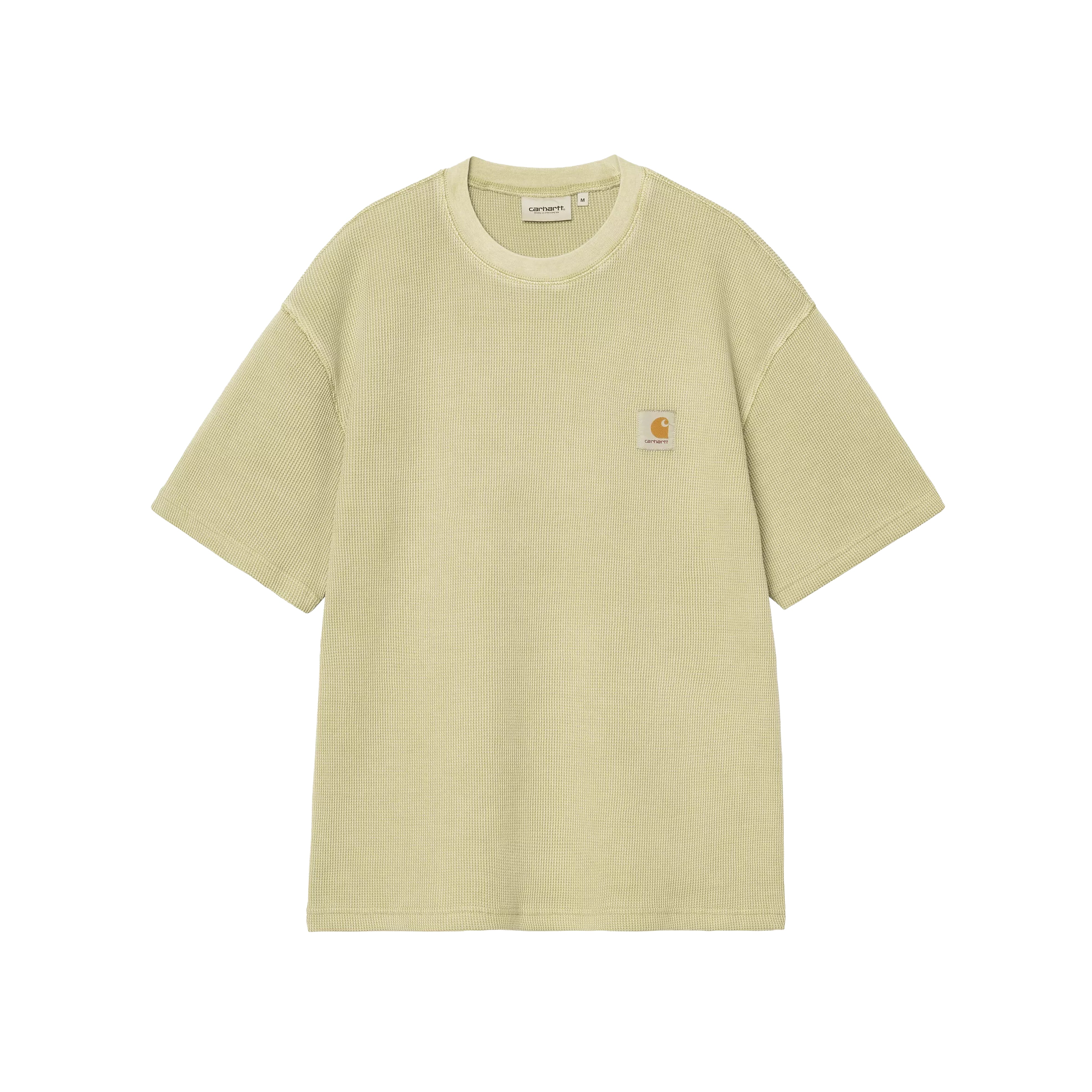 T-SHIRT S/S NELSON WAFFLE GENTLE GREEN GARMENT DYED