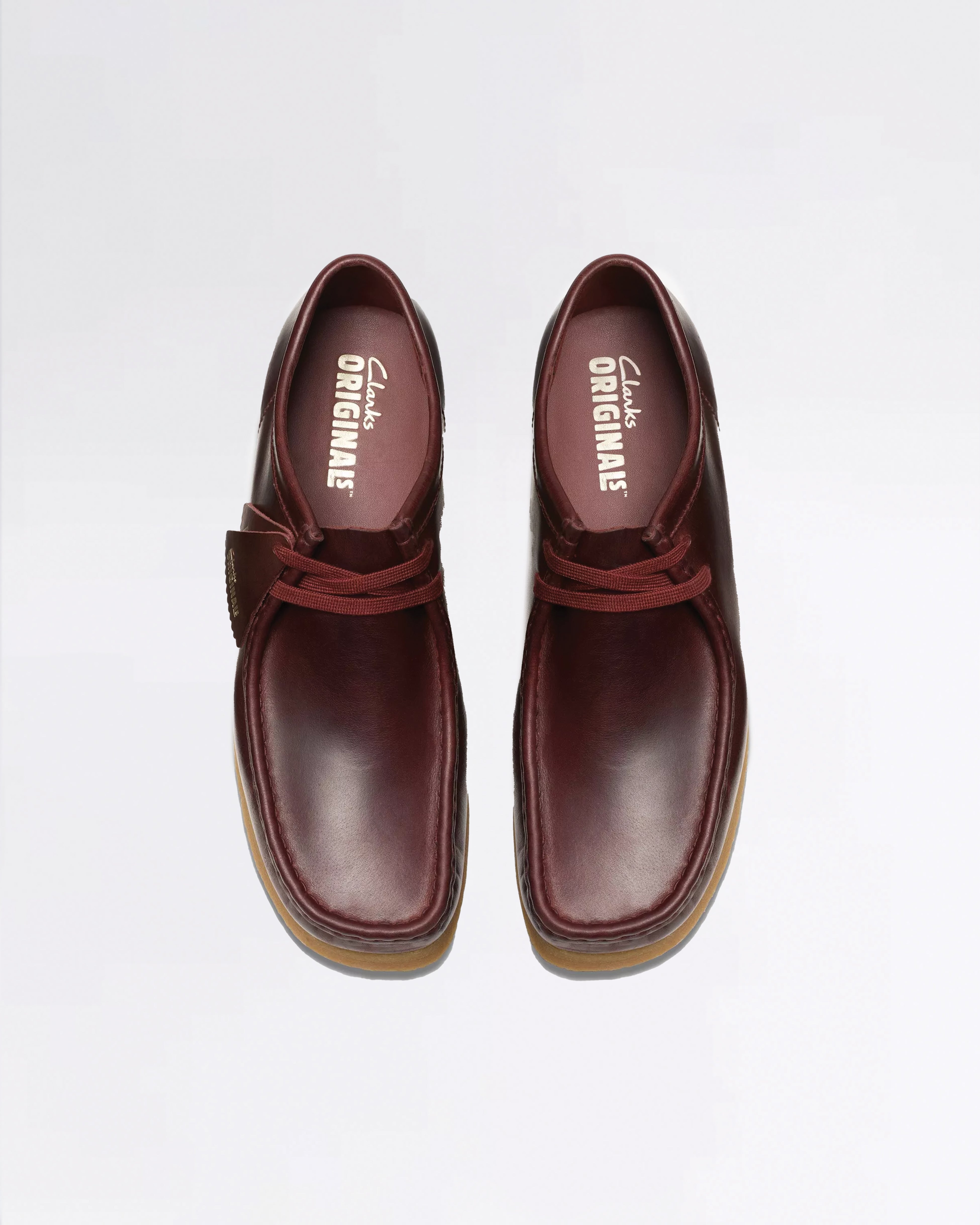 WALLABEE DEEP RED LEATHER