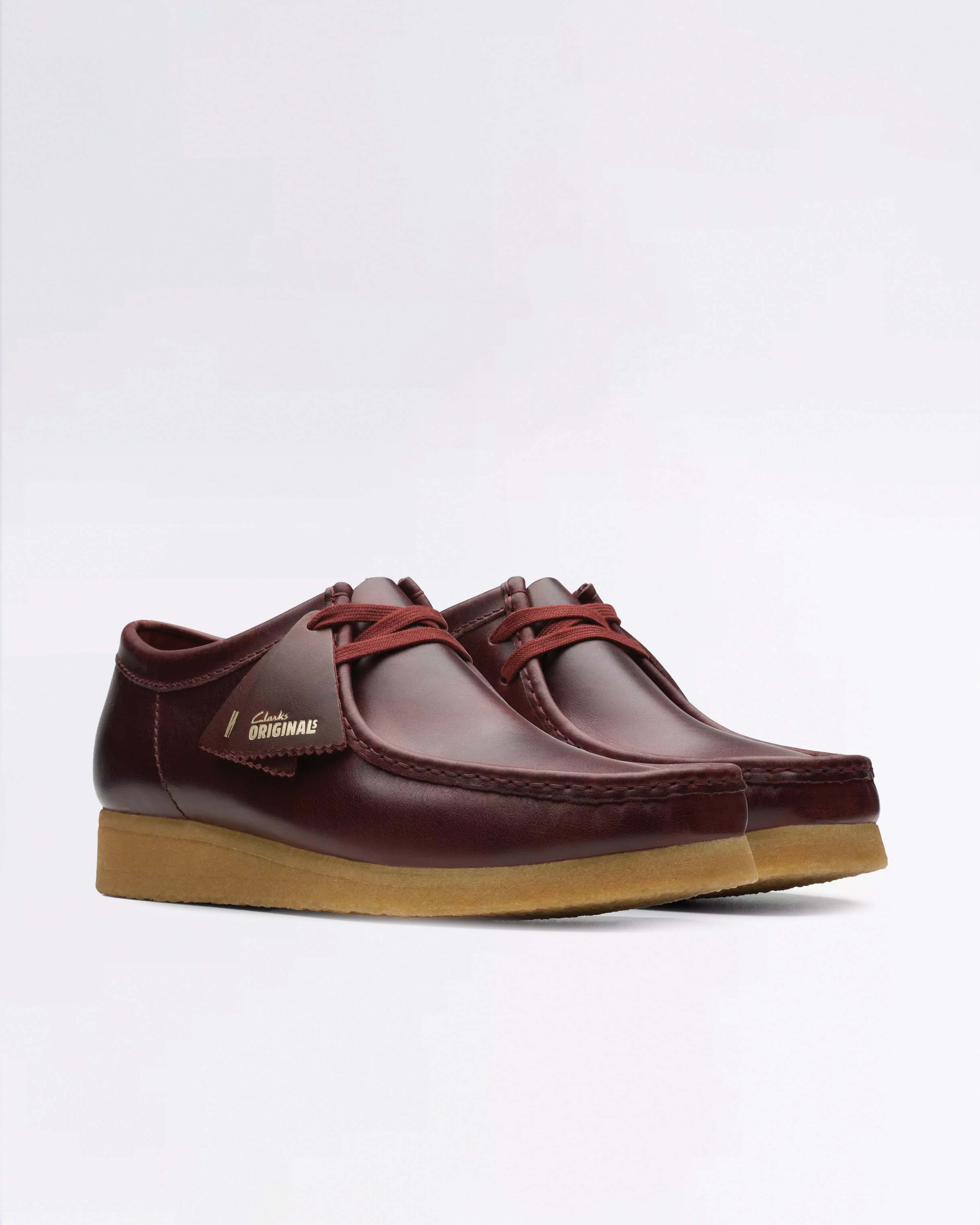 WALLABEE DEEP RED LEATHER