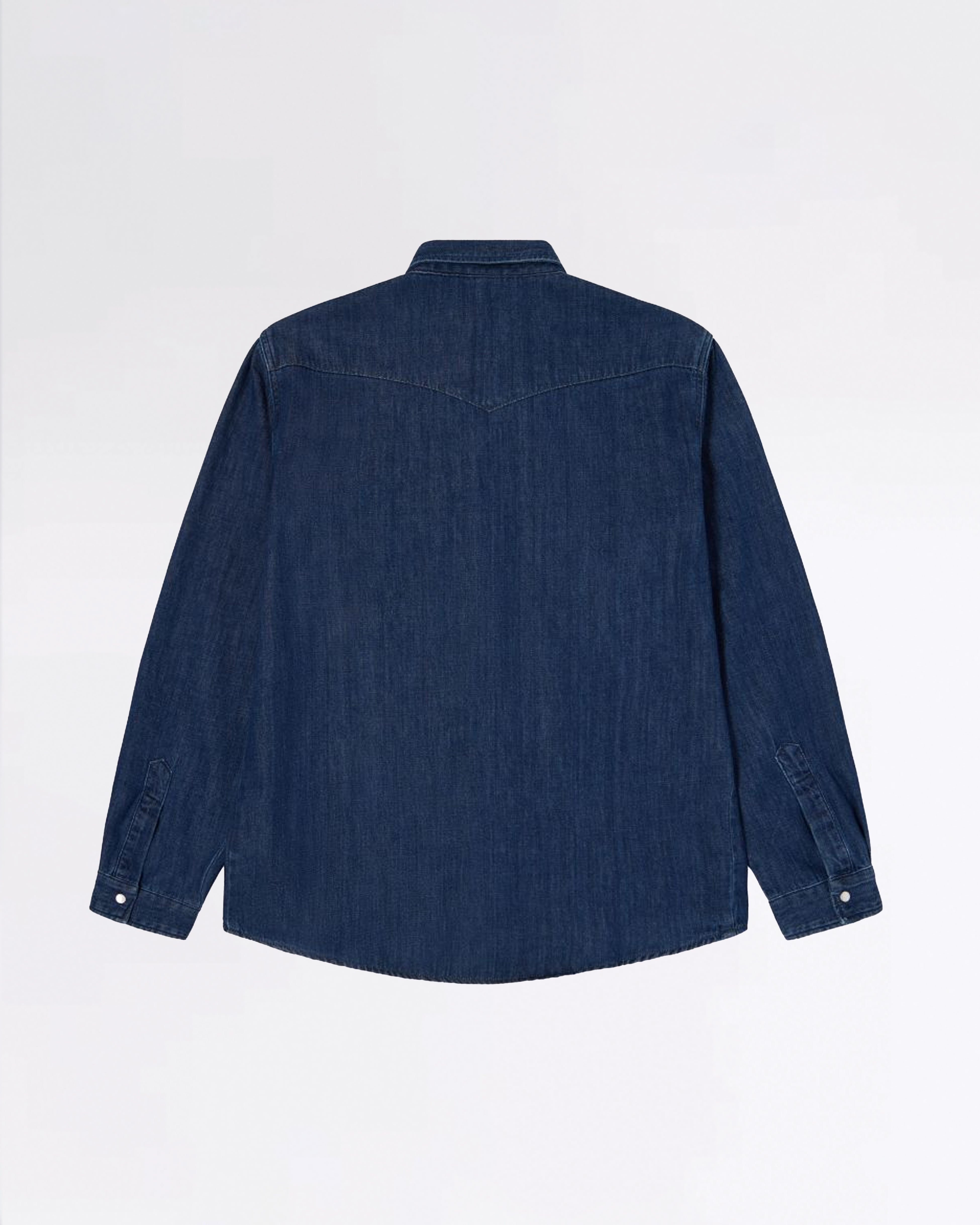 WESTERN L/S SHIRT BLUE DARK USED