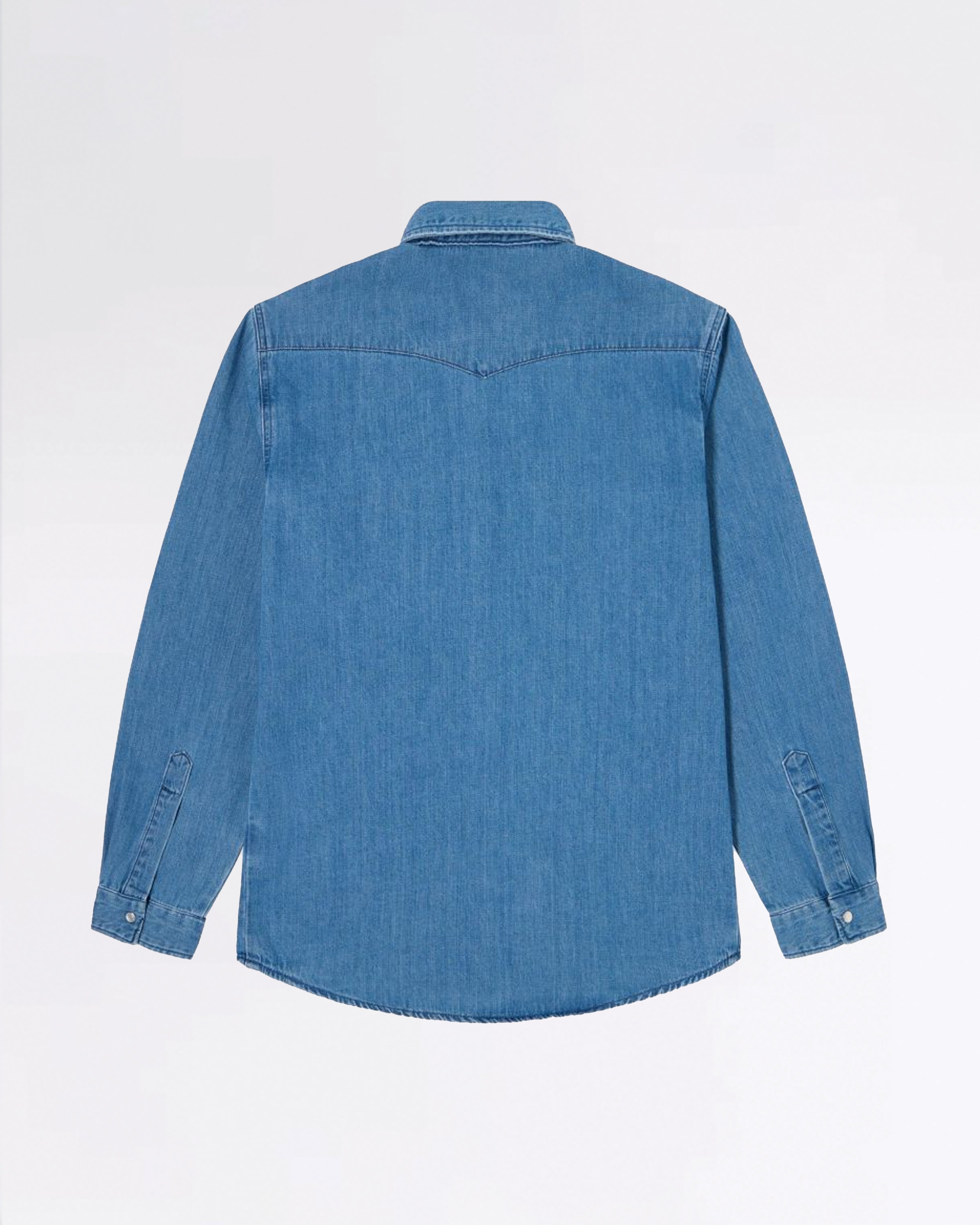 WESTERN L/S SHIRT BLUE LIGHT USED