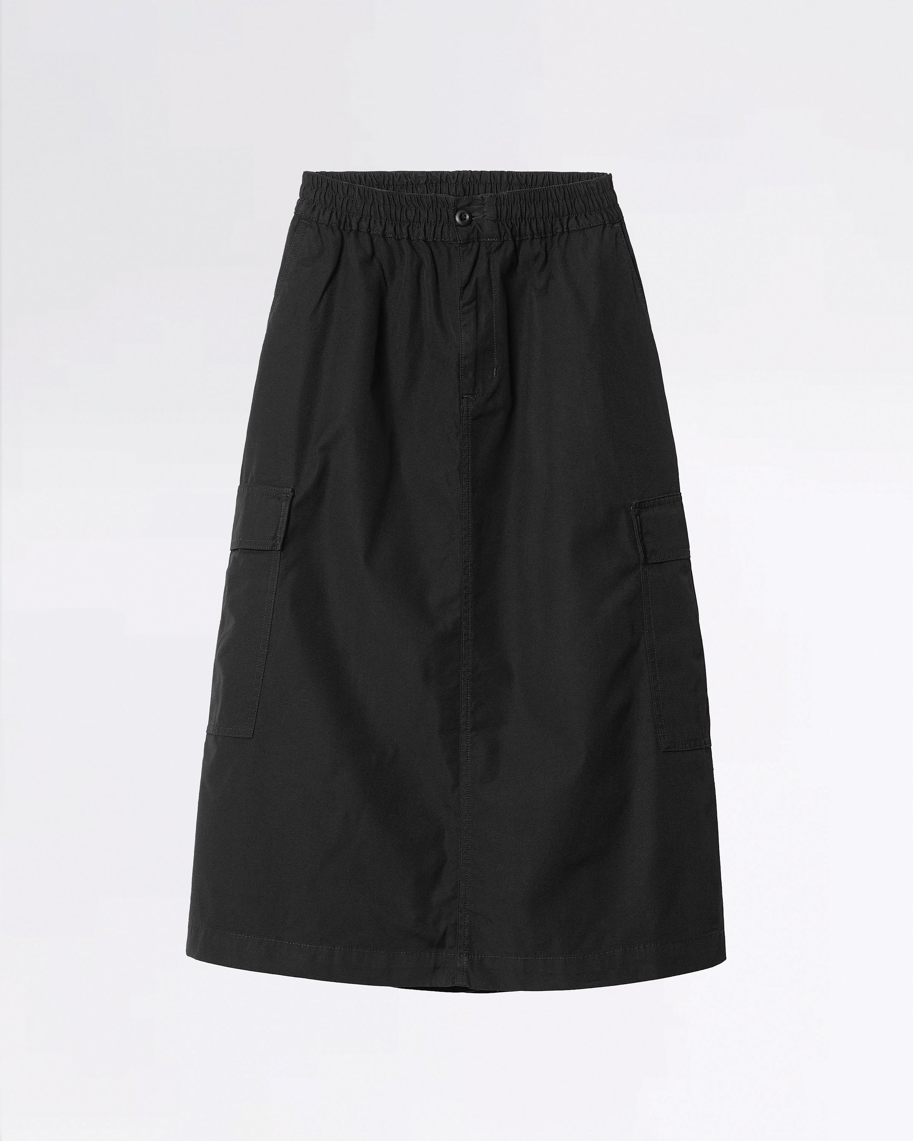 W' JET CARGO SKIRT BLACK RINSED