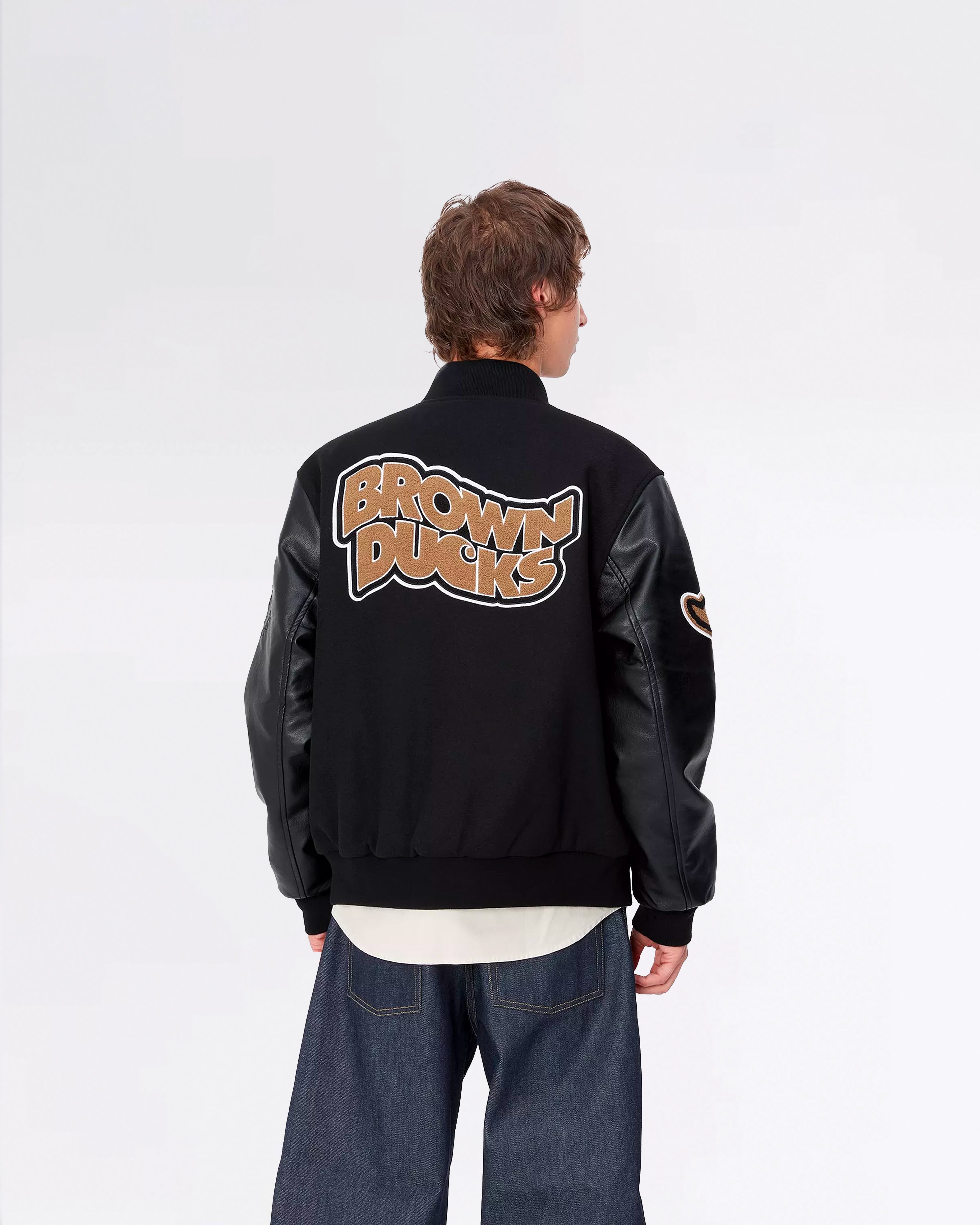 BROWN DUCKS BOMBER BLACK/BLACK