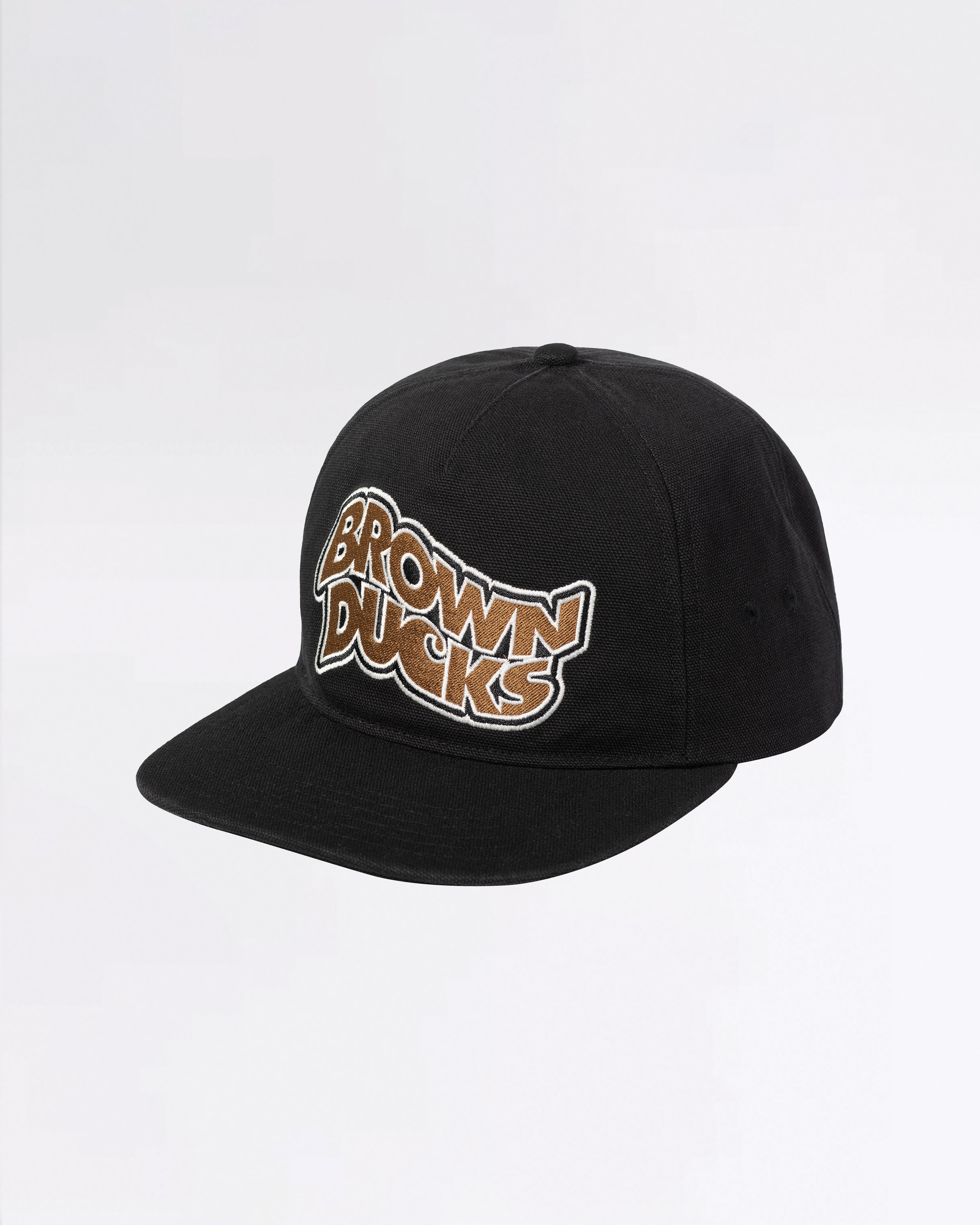 BROWN DUCK CAP BLACK