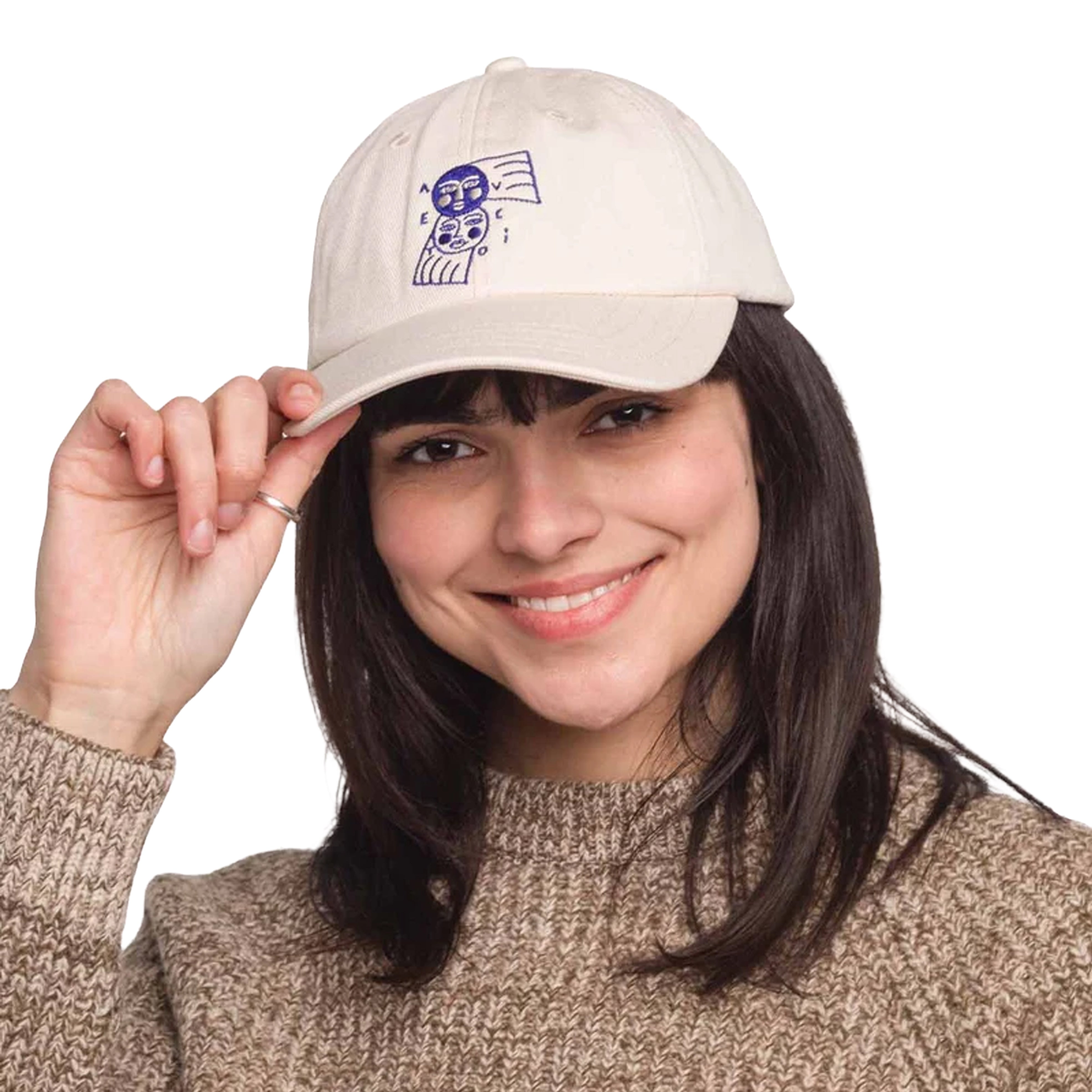 CASQUETTE SIX PANEL AVEC TOI ECRU