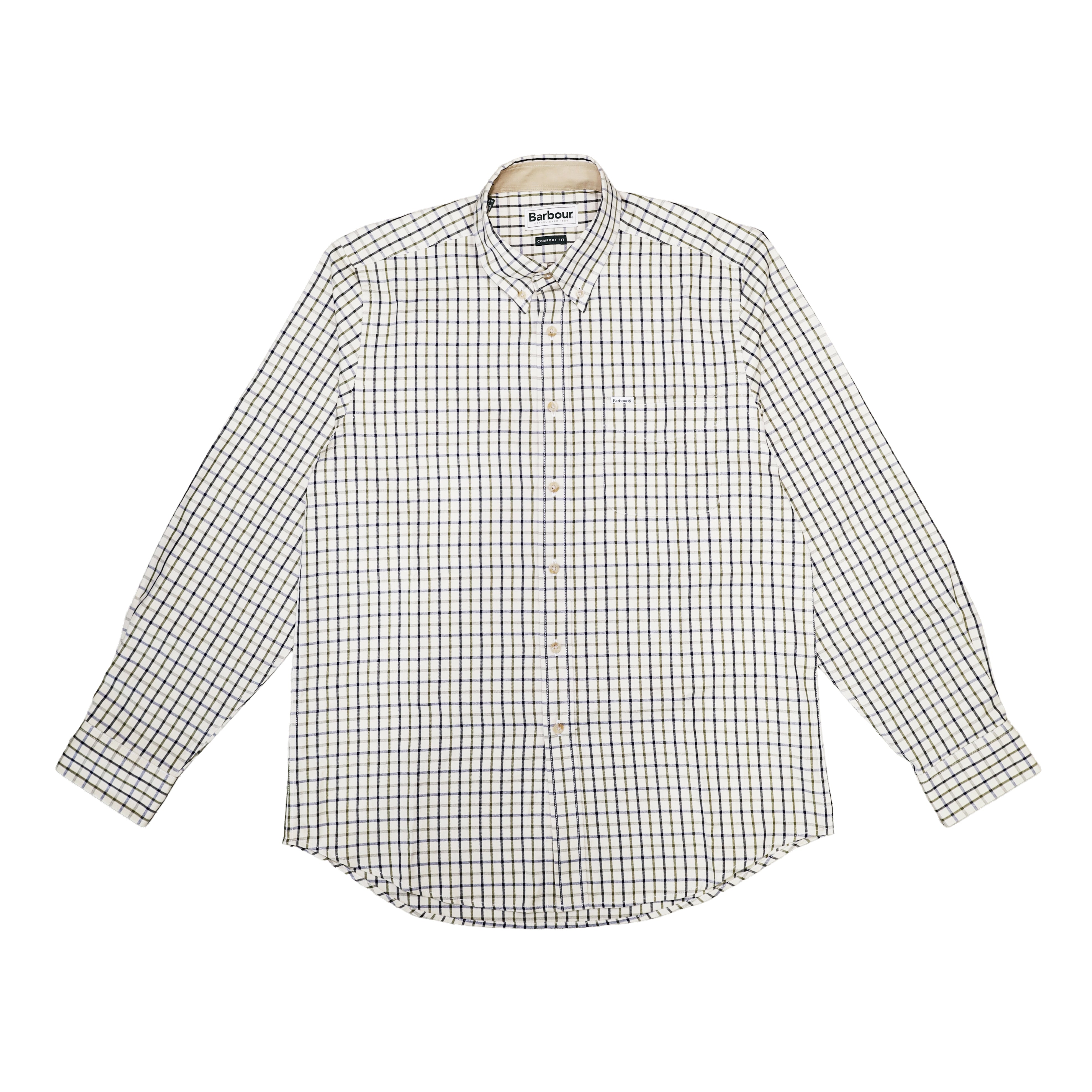 CHEMISE SPORTING TATTERSALL REGULAR NAVY/OLIVE