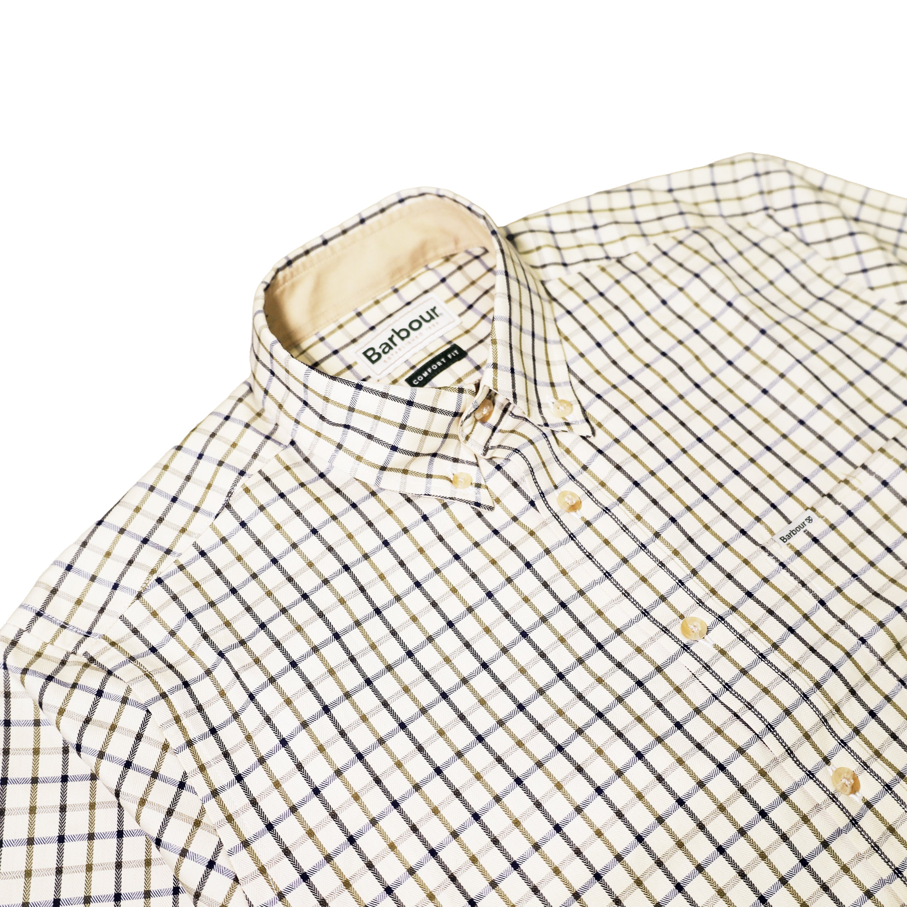 CHEMISE SPORTING TATTERSALL REGULAR NAVY/OLIVE