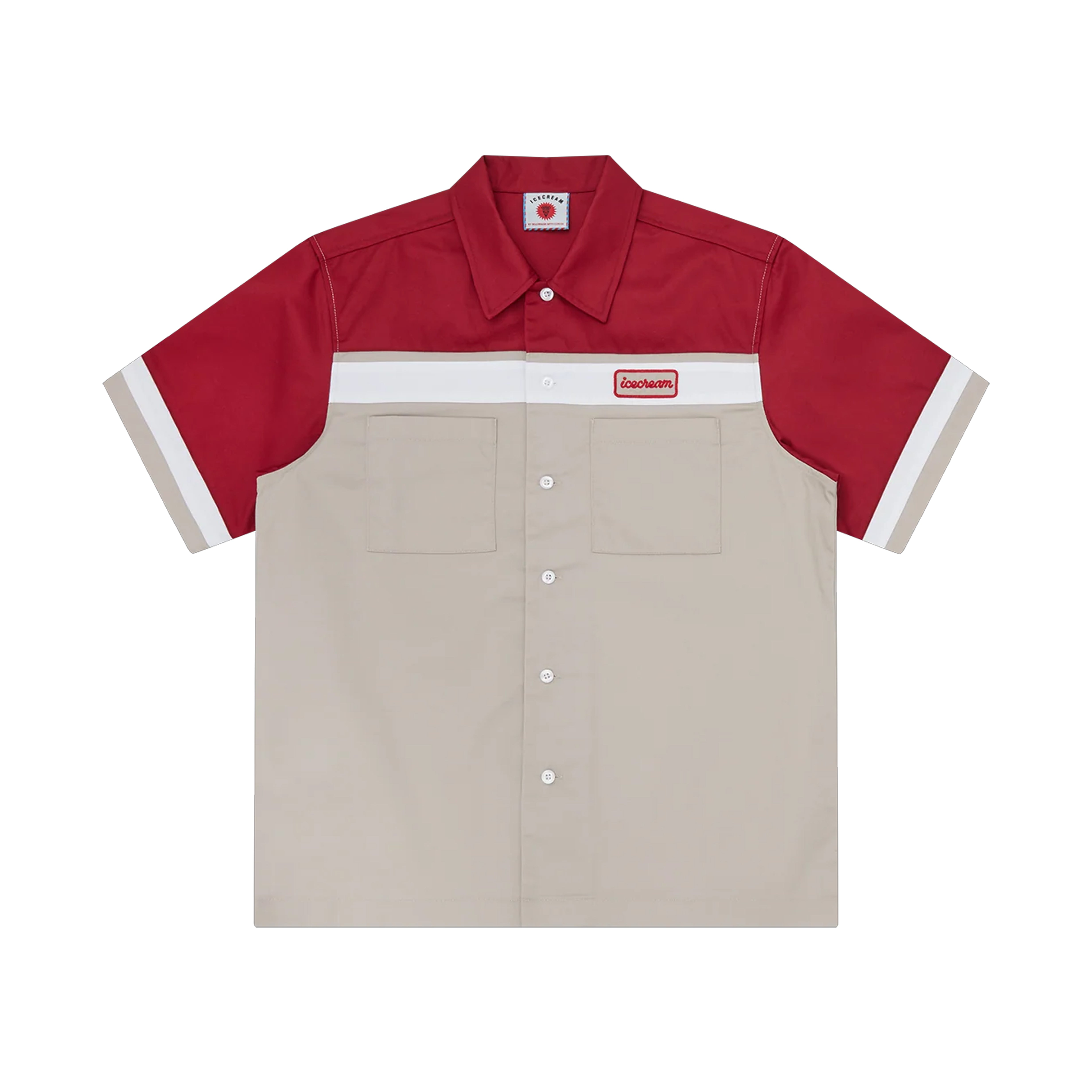 Chemisette Parlor Work Beige-Red Billionaire Boys Club Ice Cream – Boutique Laced Run La Réunion
