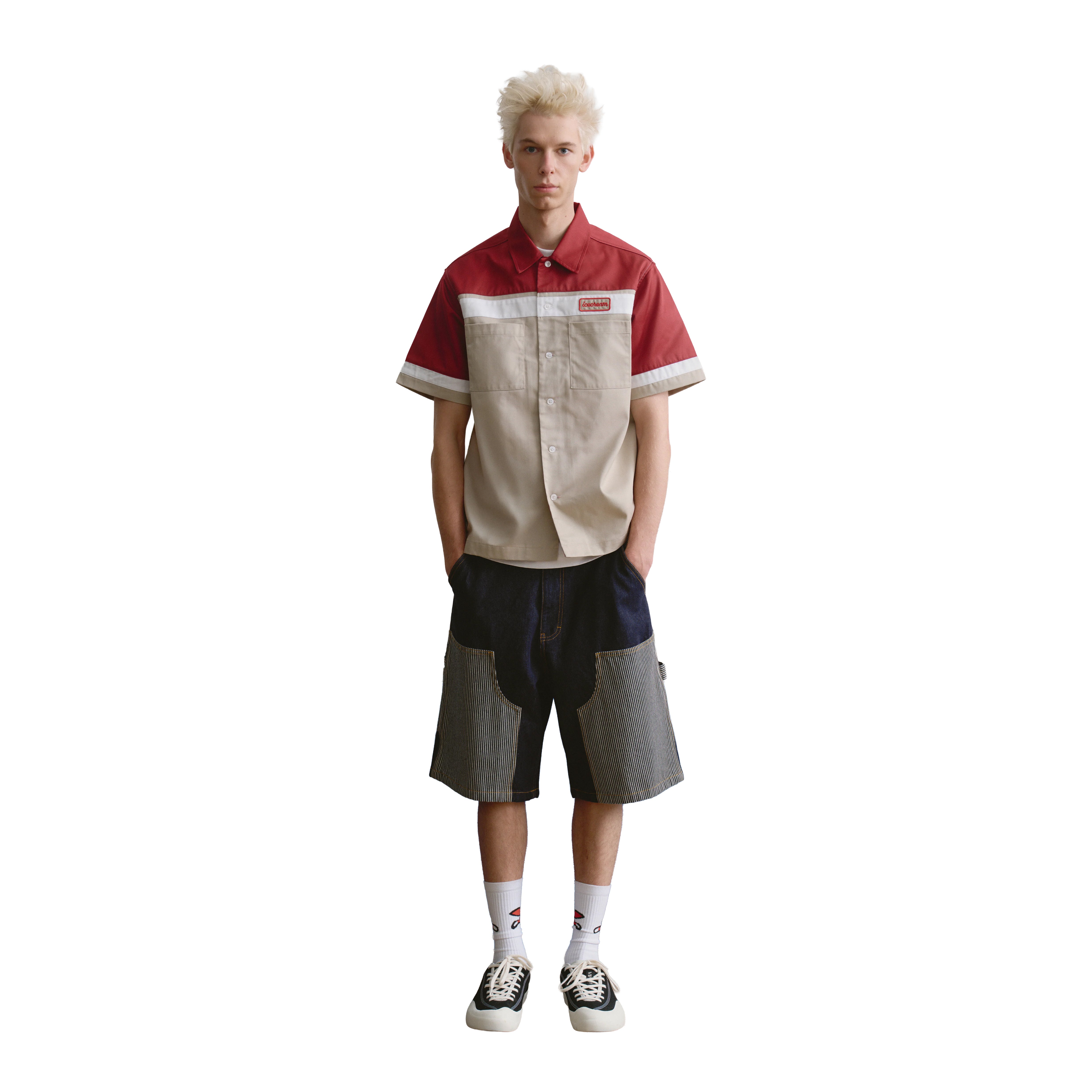 Chemisette Parlor Work Beige-Red Billionaire Boys Club Ice Cream – Boutique Laced Run La Réunion
