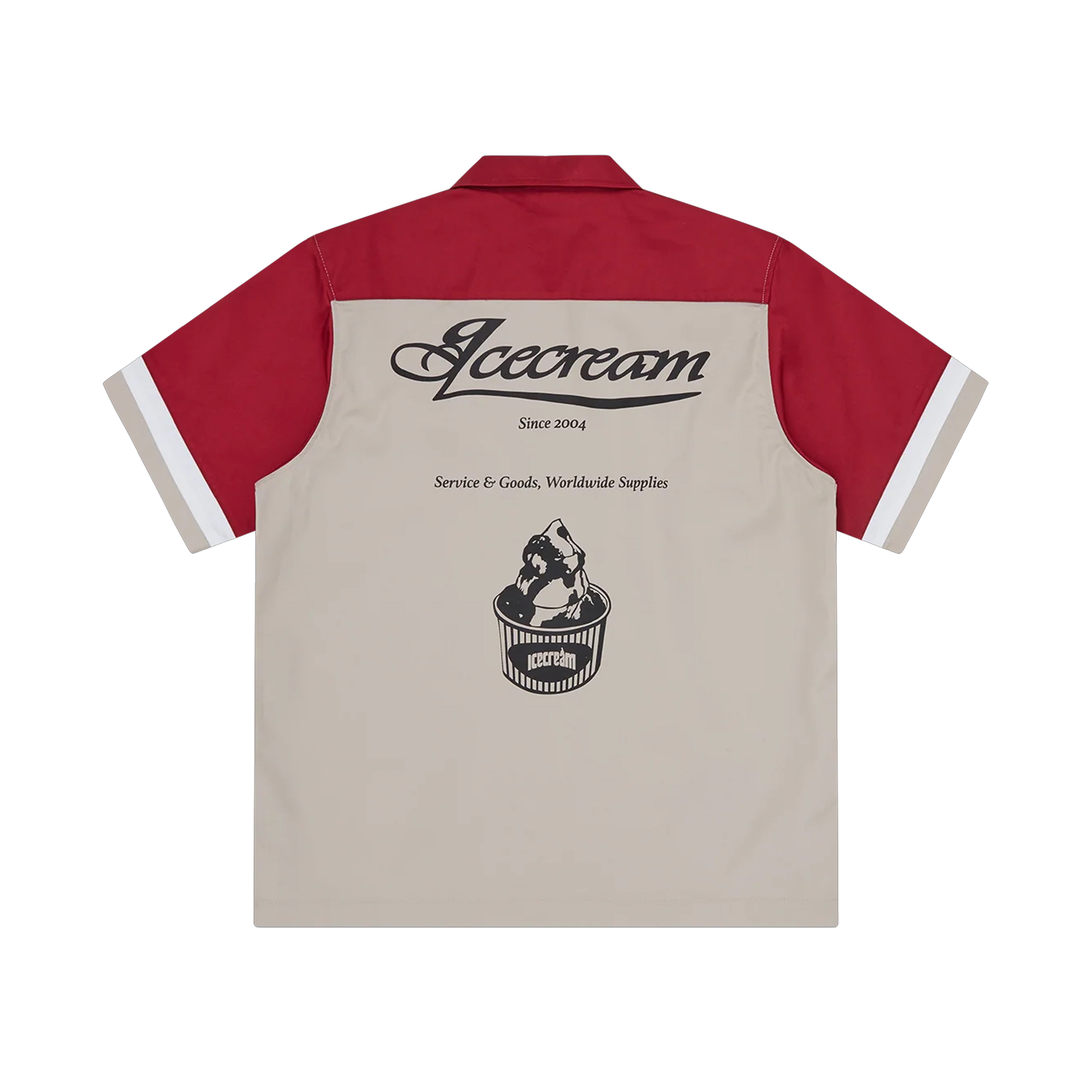 Chemisette Parlor Work Beige-Red Billionaire Boys Club Ice Cream – Boutique Laced Run La Réunion
