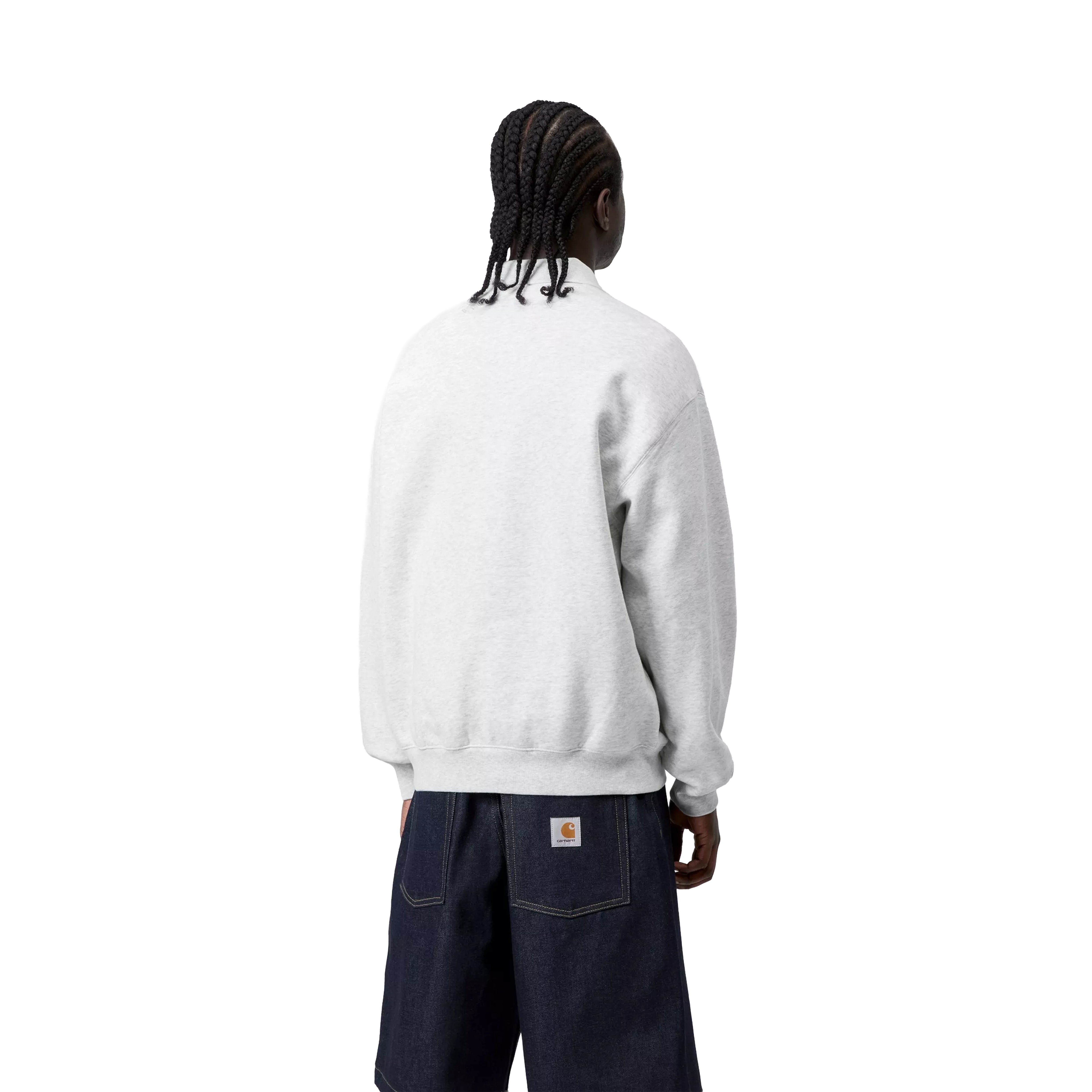 CREWNECK WIP LABEL POLO ASH HEATHER
