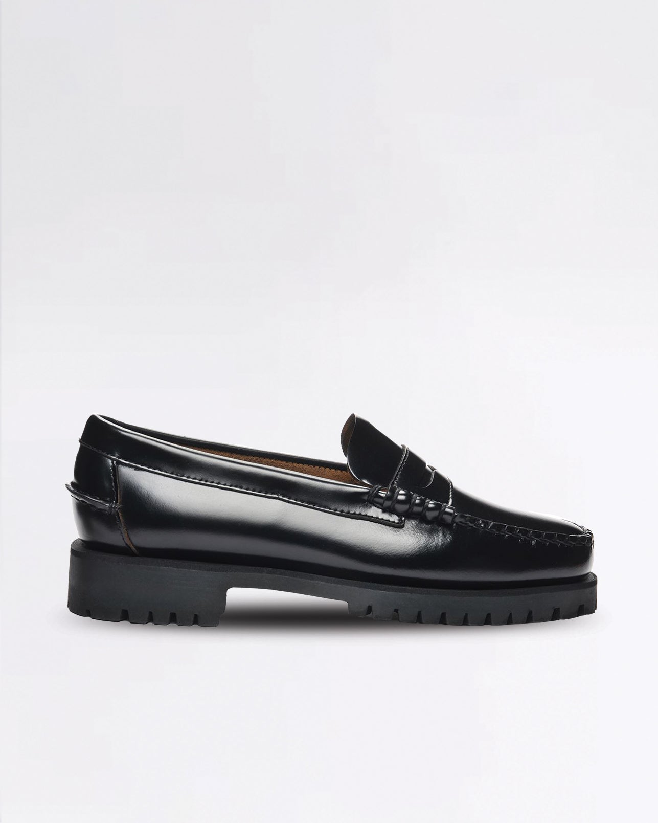 DAN LUG W BLACK REGULAR MOCASSIN