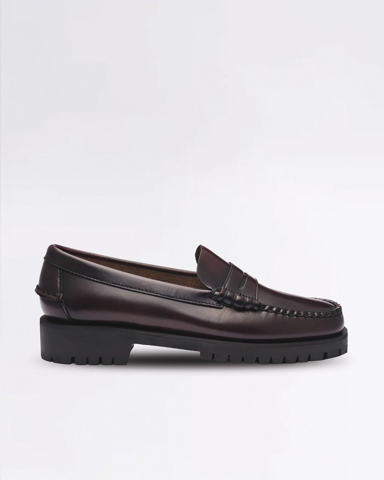 DAN LUG W BROWN BURGUNDY REGULAR MOCASSIN