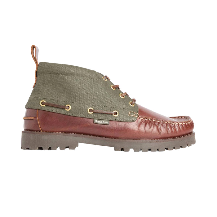 HARLE MID CHUKKA BOOT MAHOGANY-OLIVE