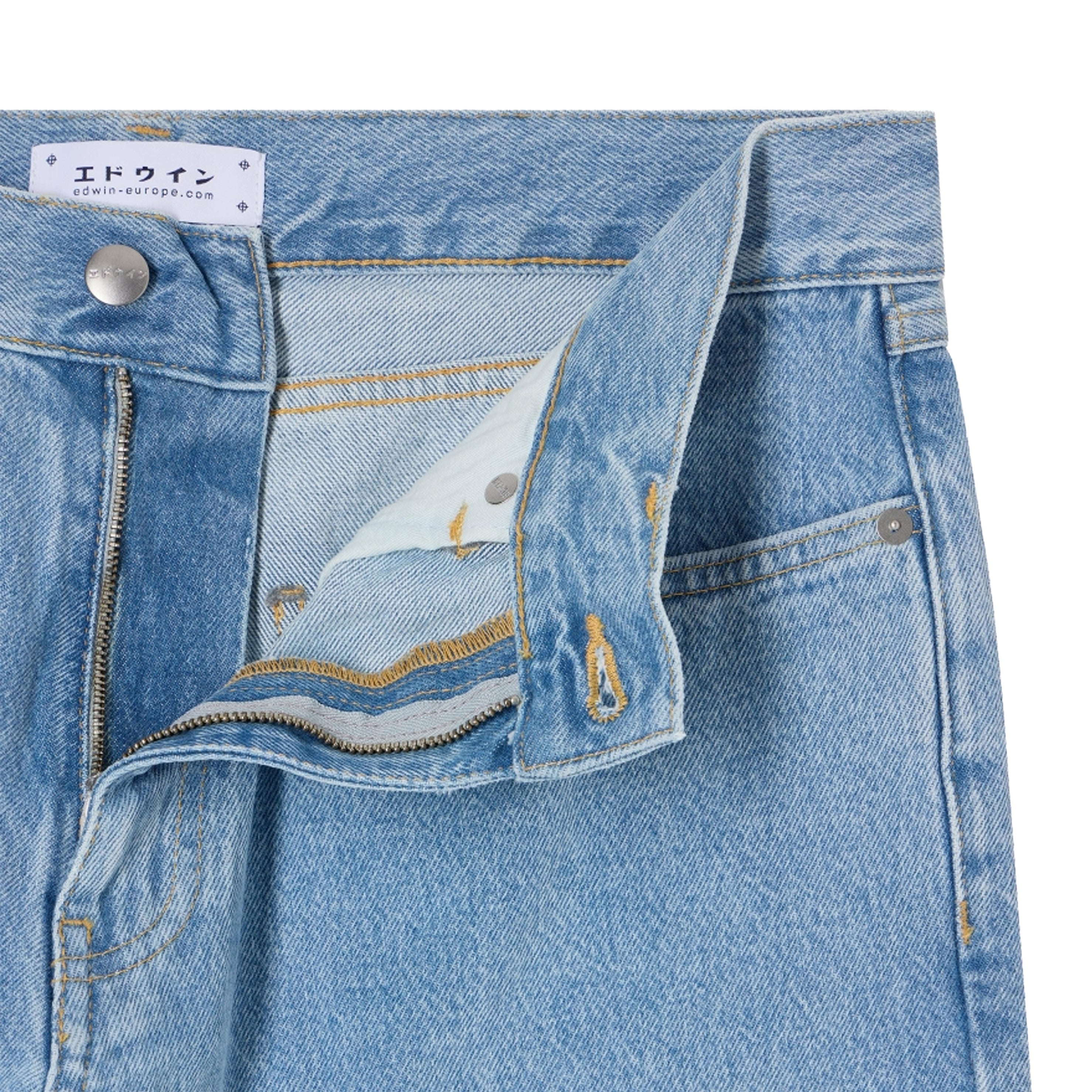 JEAN COSMOS BLUE HEAVY BLEACH WASH L30