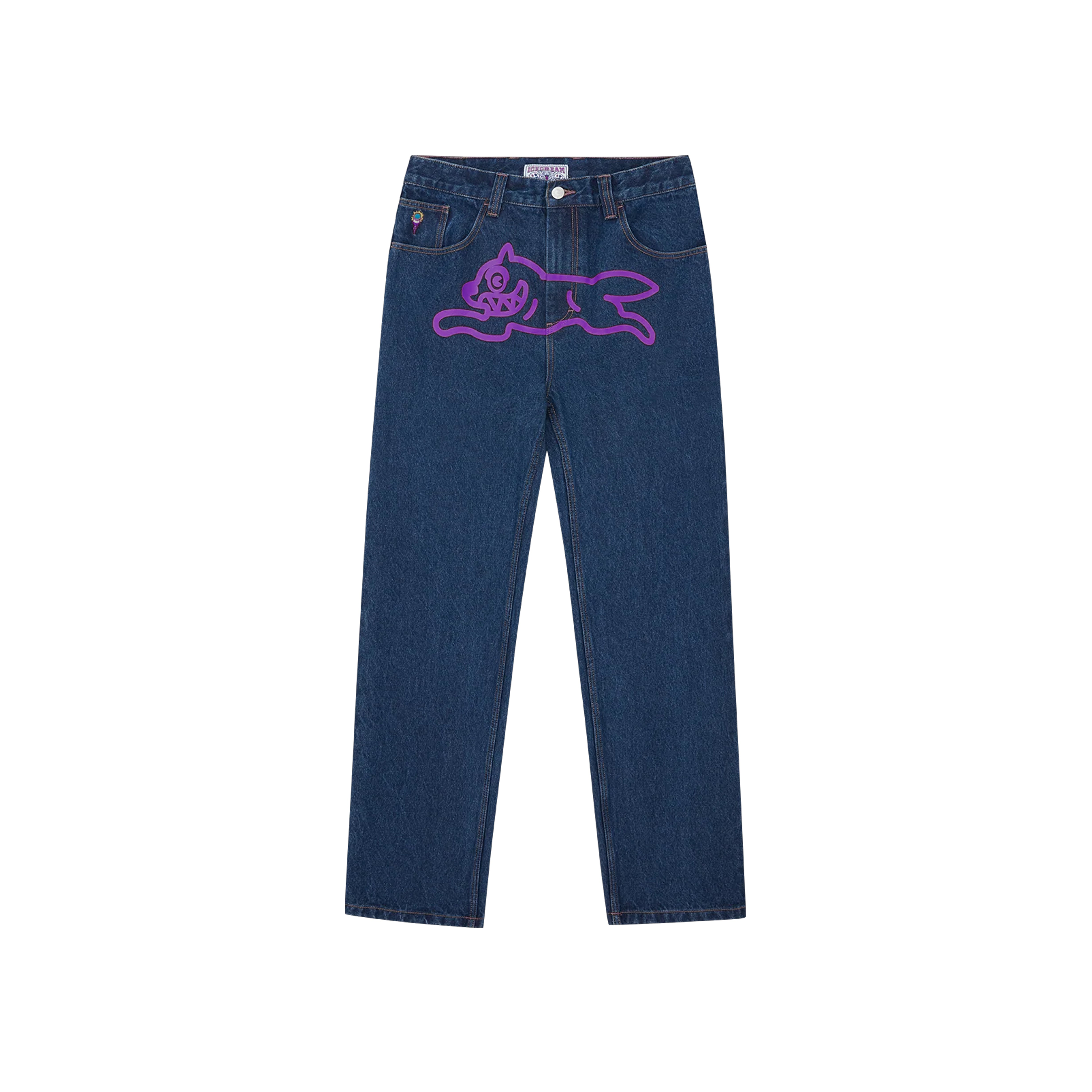 Jean Running Dog Double Scoop Mid Wash Blue Mauve Billionaire Boys Club Ice Cream – Boutique Laced Run La Réunion