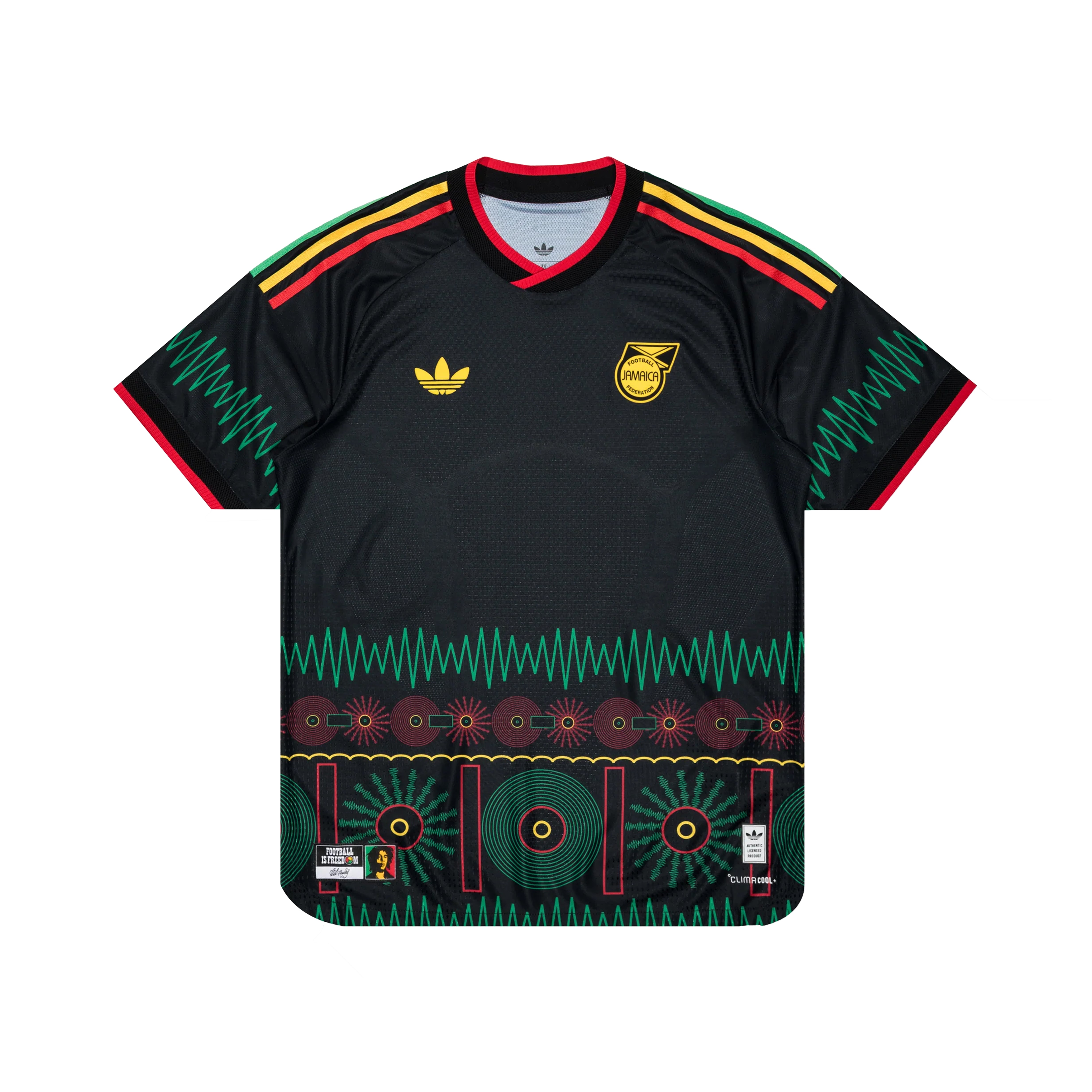 Maillot pré-match extérieur Jamaïque 26 x Bob Marley Noir Adidas Originals – Boutique Laced Run La Réunion
