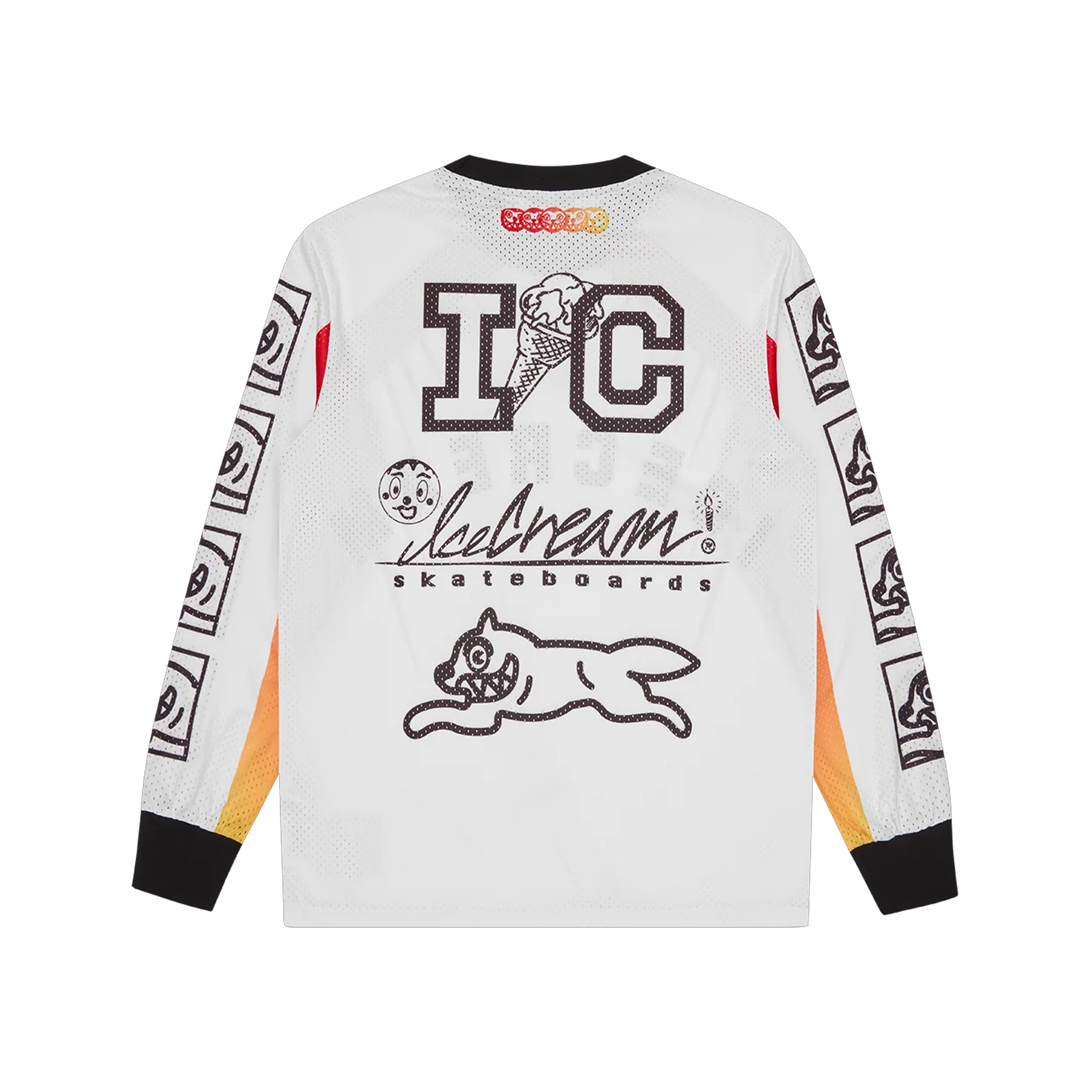 MOTO RACER L/S MESH JERSEY WHITE – ICECREAM