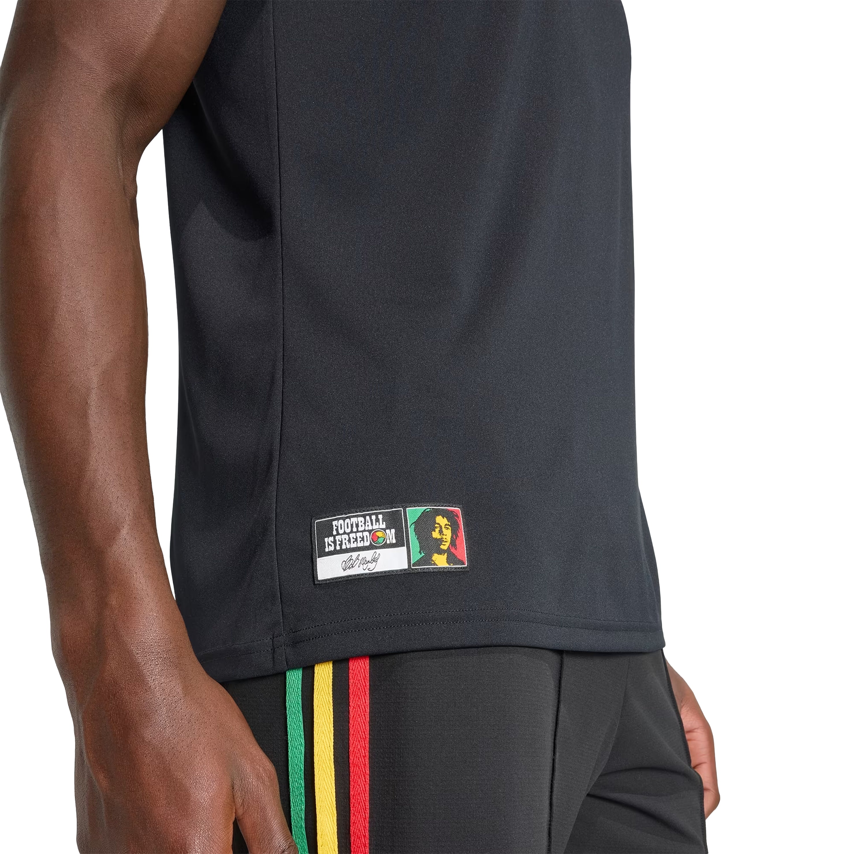 Maillot pré-match extérieur Jamaïque 26 x Bob Marley Noir Adidas Originals – Boutique Laced Run La Réunion