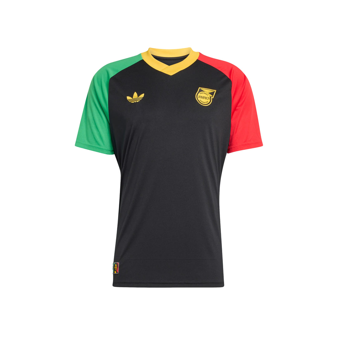 MAILLOT PRÉ-MATCH EXTÉRIEUR JAMAÏQUE 26 X BOB MARLEY NOIR