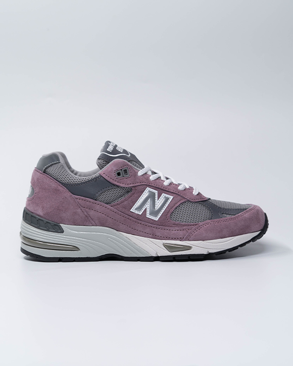 M991PGG MADE IN UK 991 WISTFUL MAUVE/ALLOY HOMME