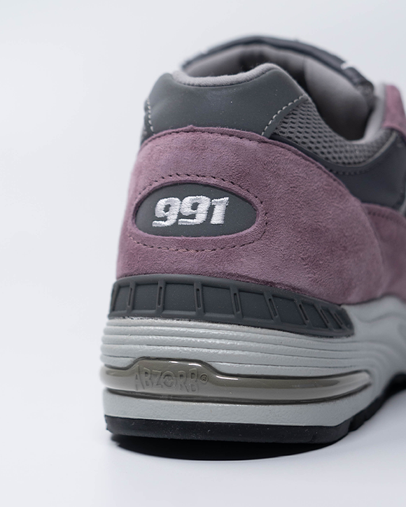 M991PGG MADE IN UK 991 WISTFUL MAUVE/ALLOY HOMME