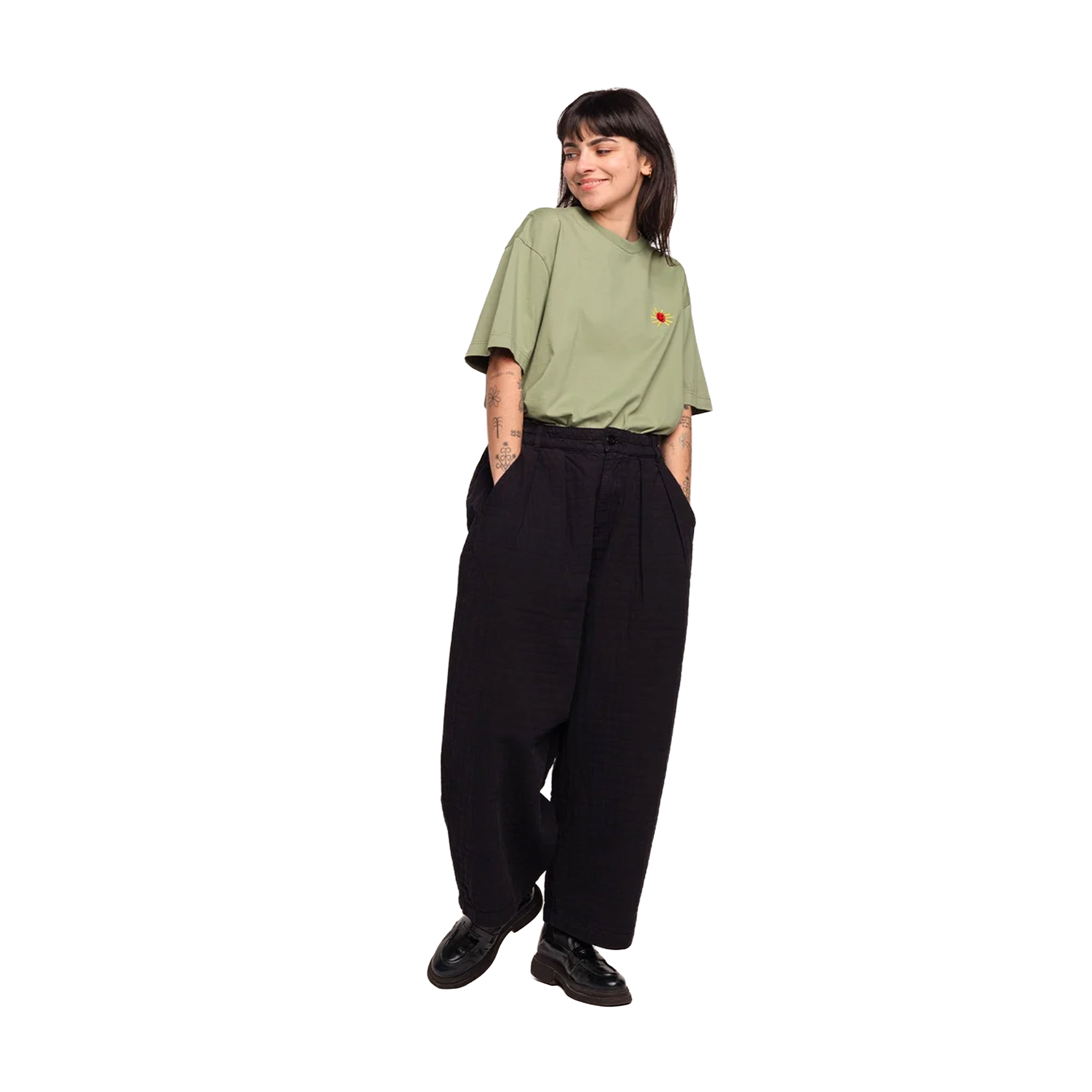 PANTALON CARGEOT NOIR CARREAUX