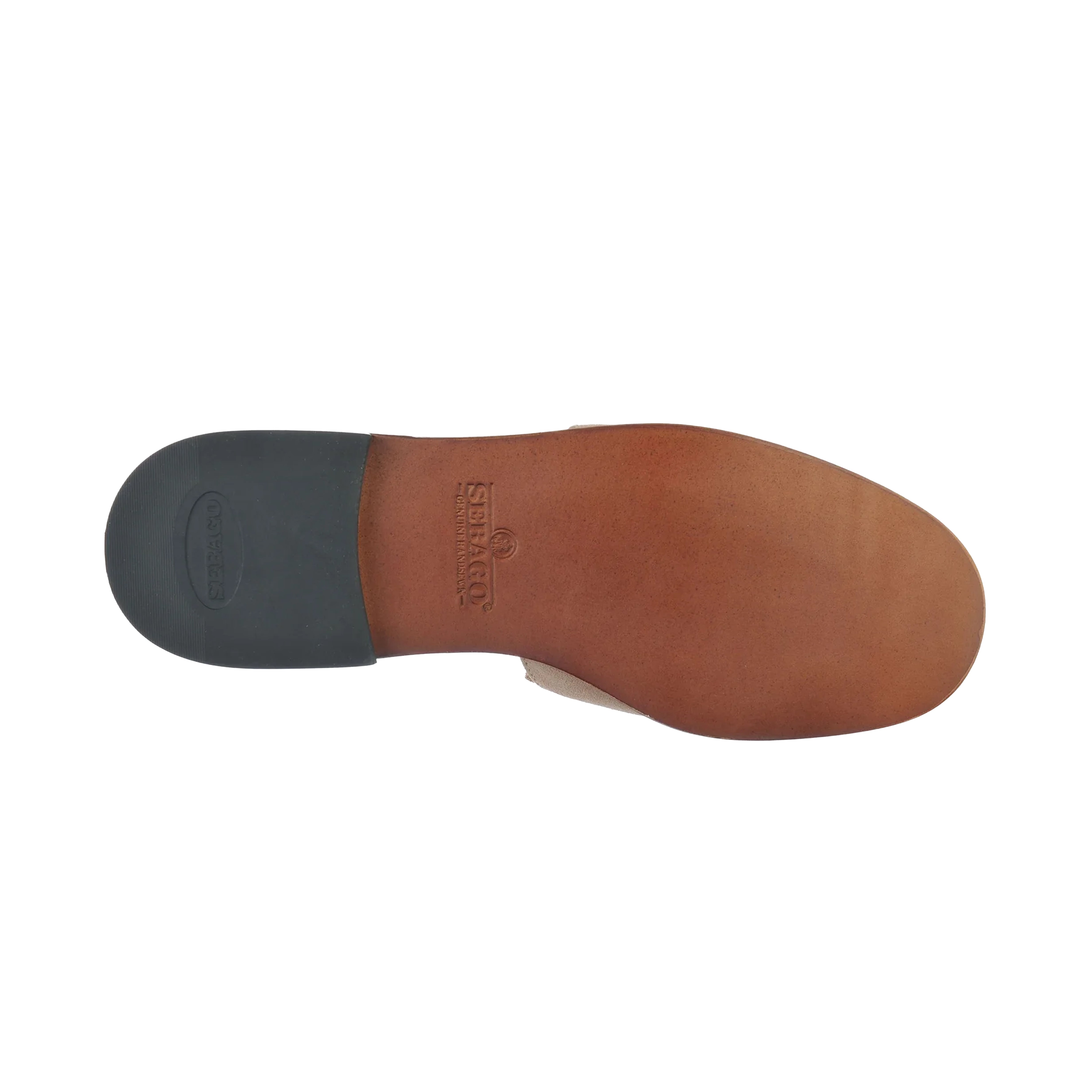 SANDALE SLIDE FRINGES W BEIGE CAMEL