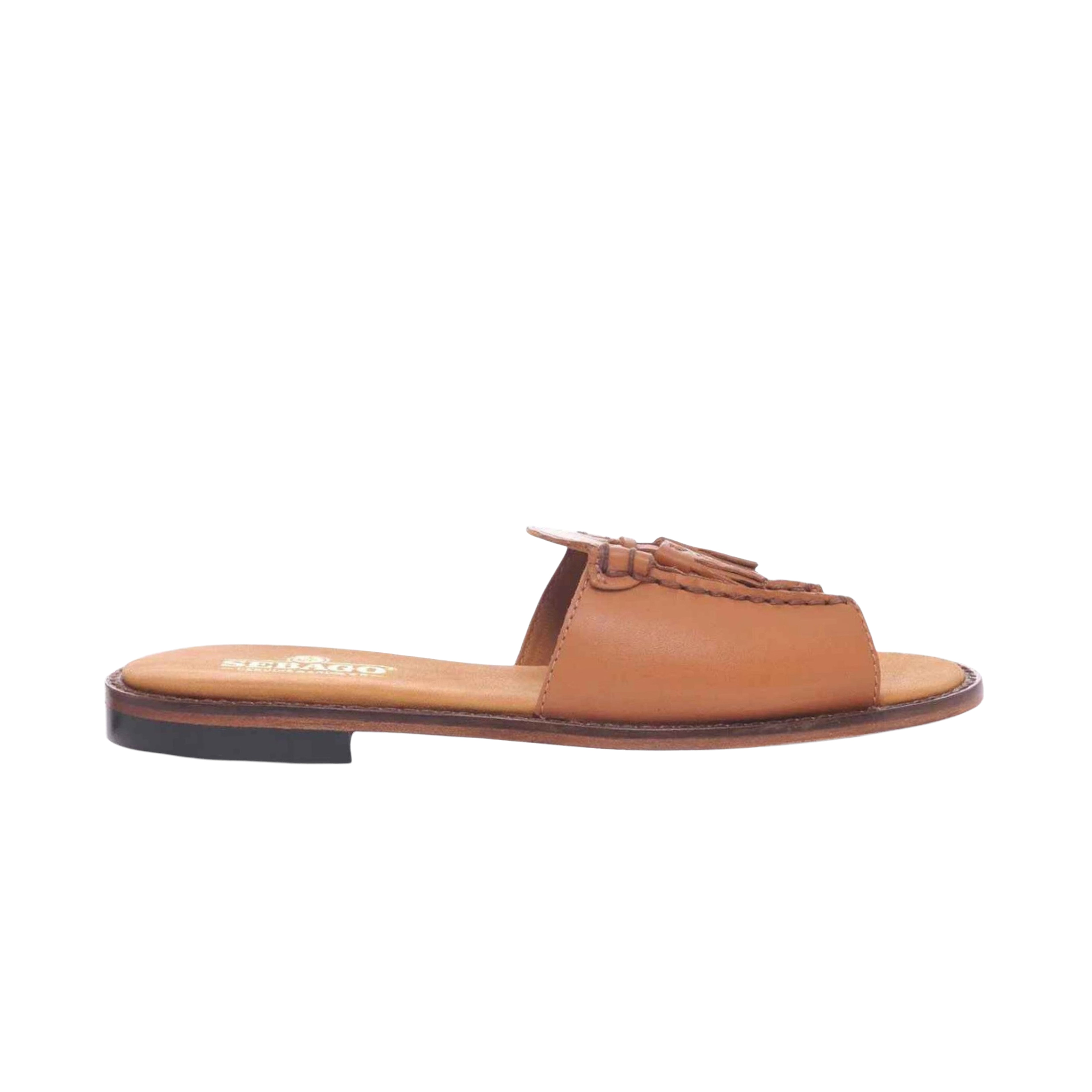 SANDALE WILL SLIDE POP W BROWN GOLDEN