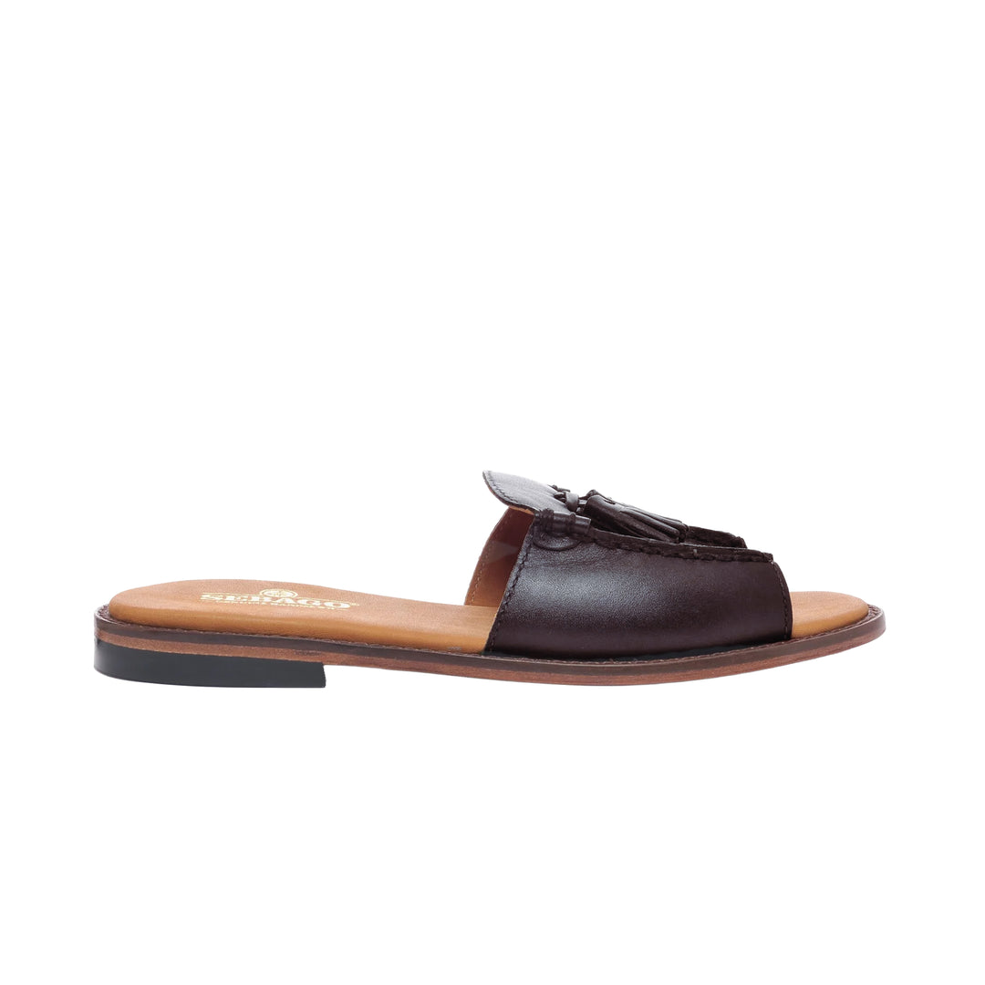 SANDALE WILL SLIDE POP W DARK BROWN