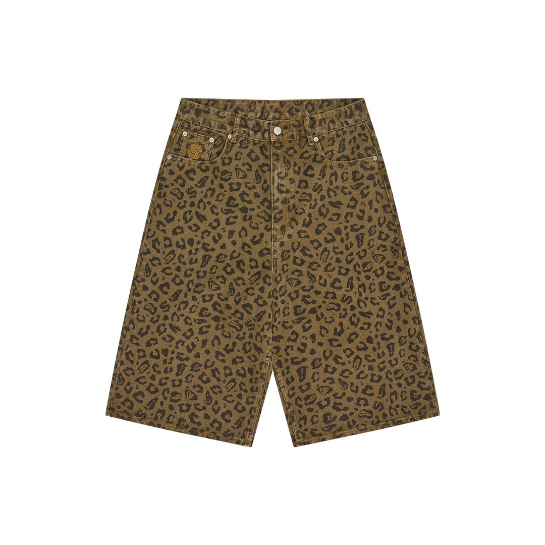 LEOPARD PRINT DENIM SHORT MULTI – BBC