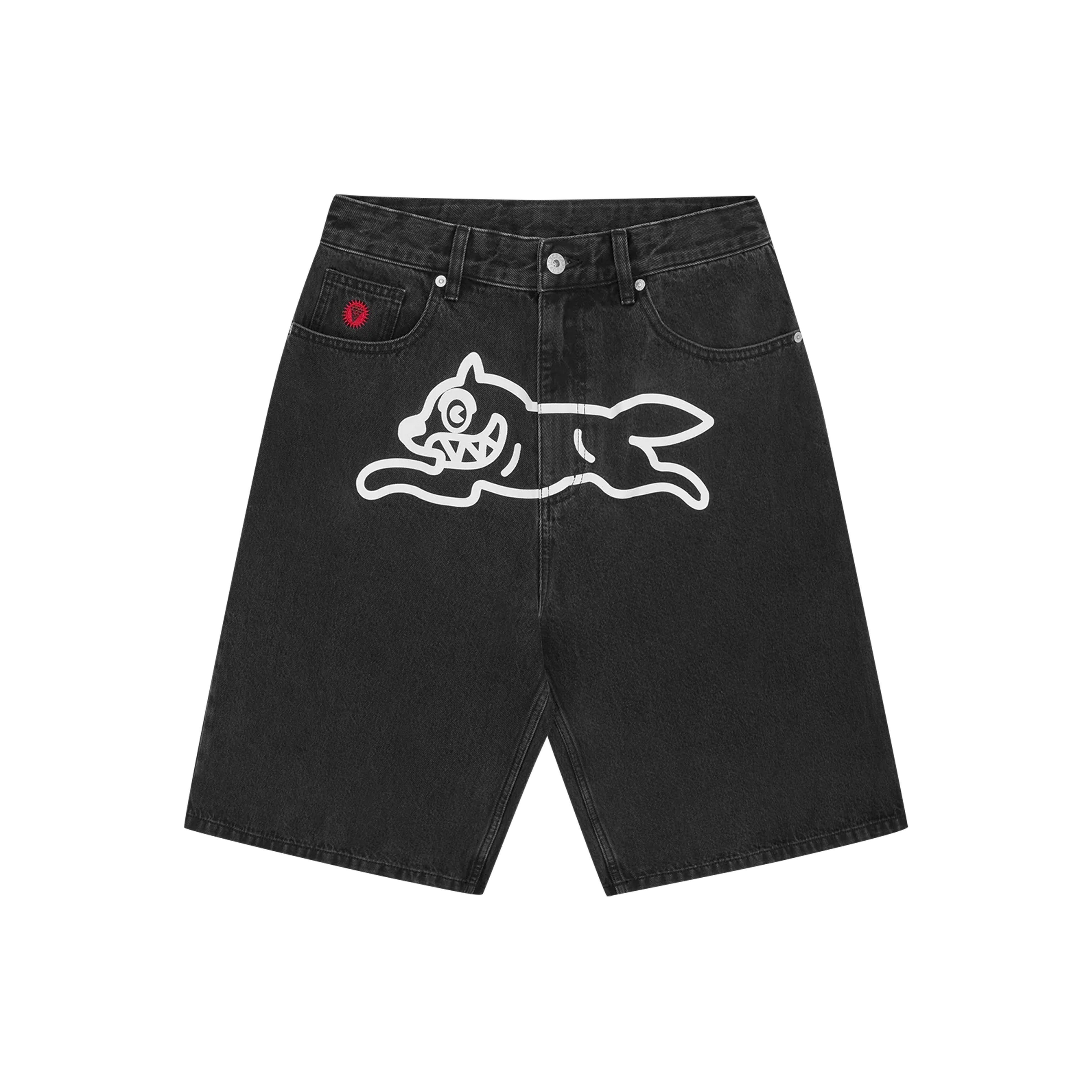 RUNNING DOG TRIPLE SCOOP DENIM SHORT BLACK – ICECREAM