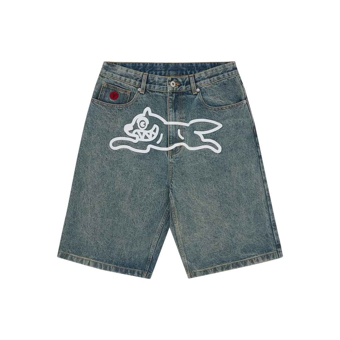 Short en jean Running Dog Vintage Wash Billionaire Boys Club Ice Cream – Boutique Laced Run La Réunion
