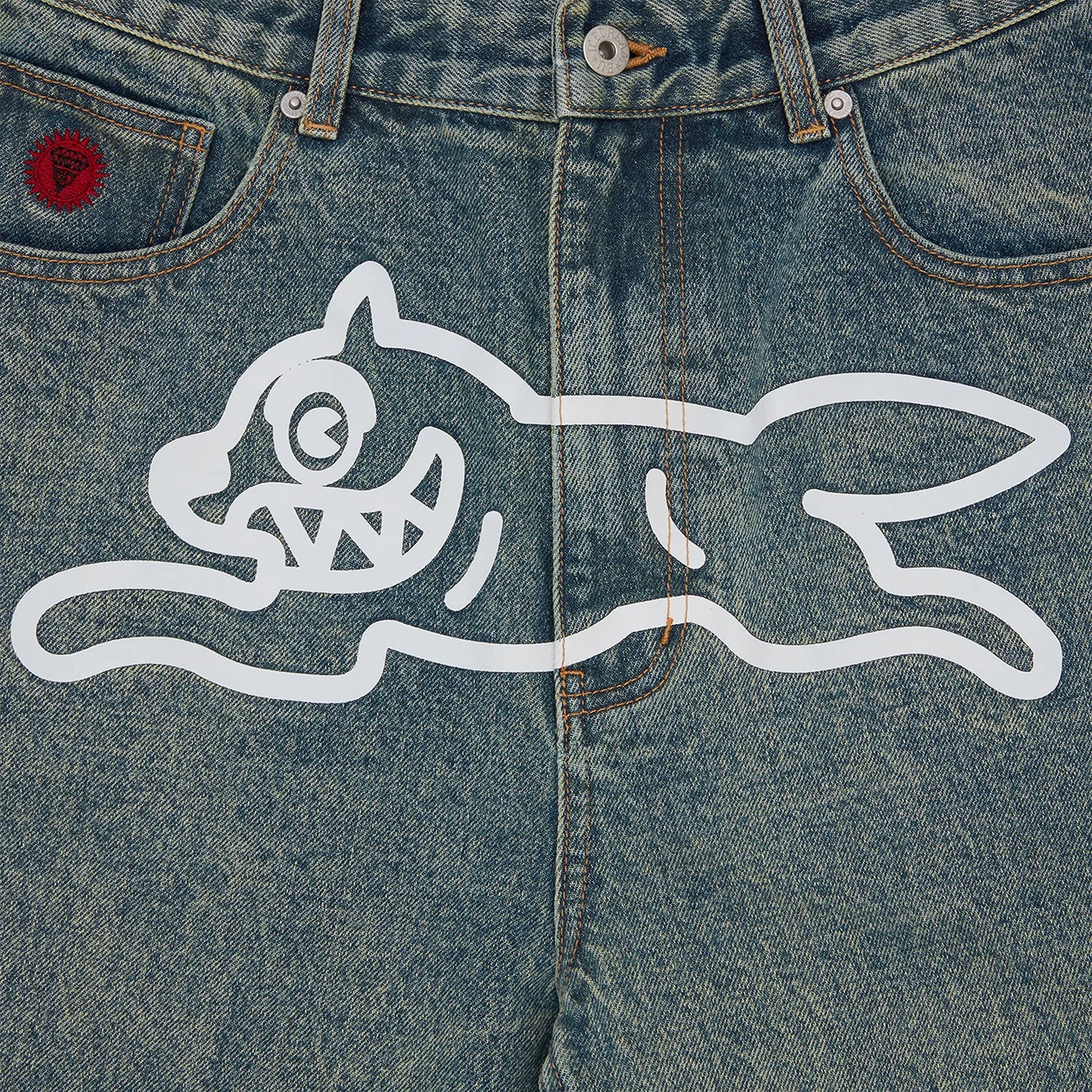 Short en jean Running Dog Vintage Wash Billionaire Boys Club Ice Cream – Boutique Laced Run La Réunion
