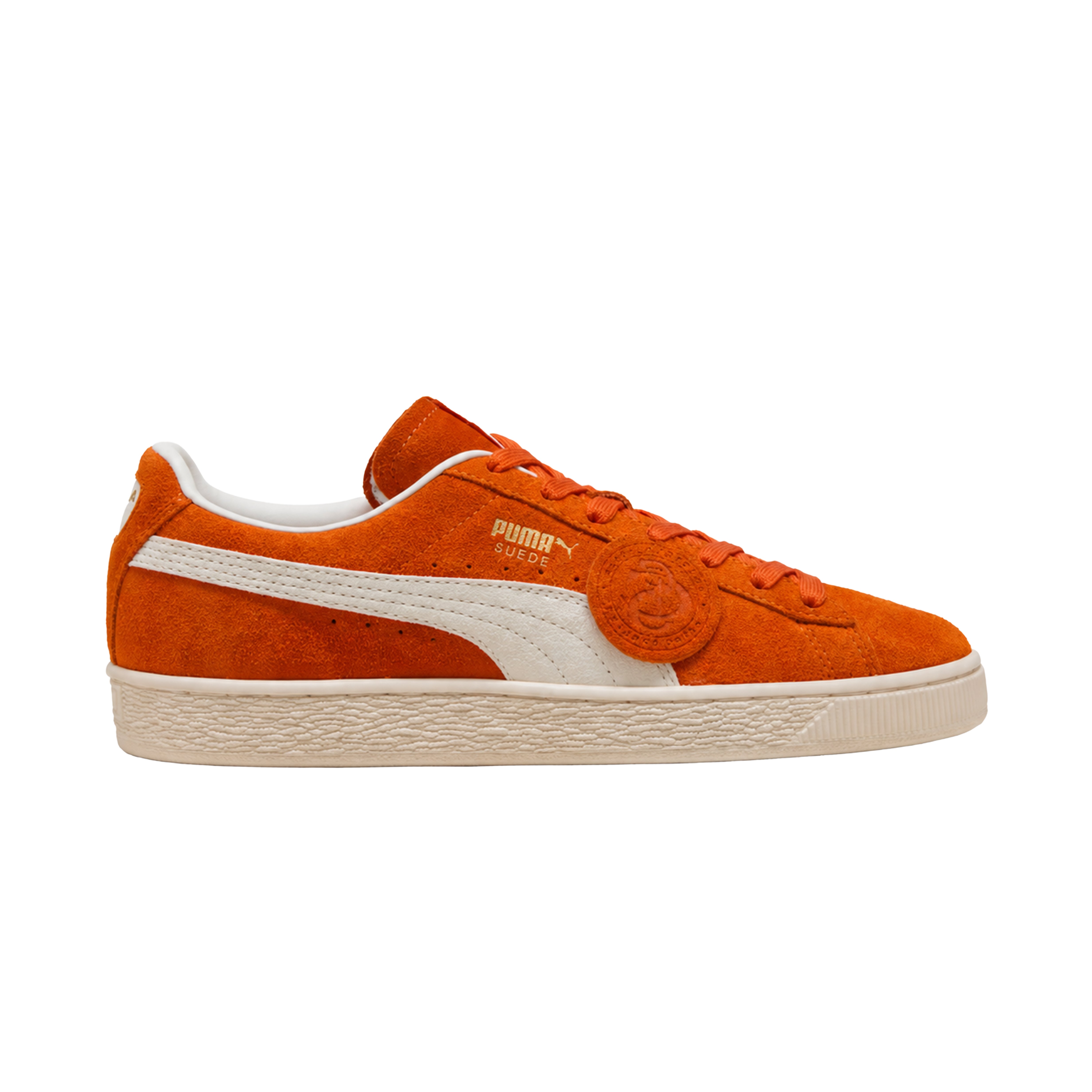 SUEDE CHARLES F STEAD IV ORANGE GLO / WHITE