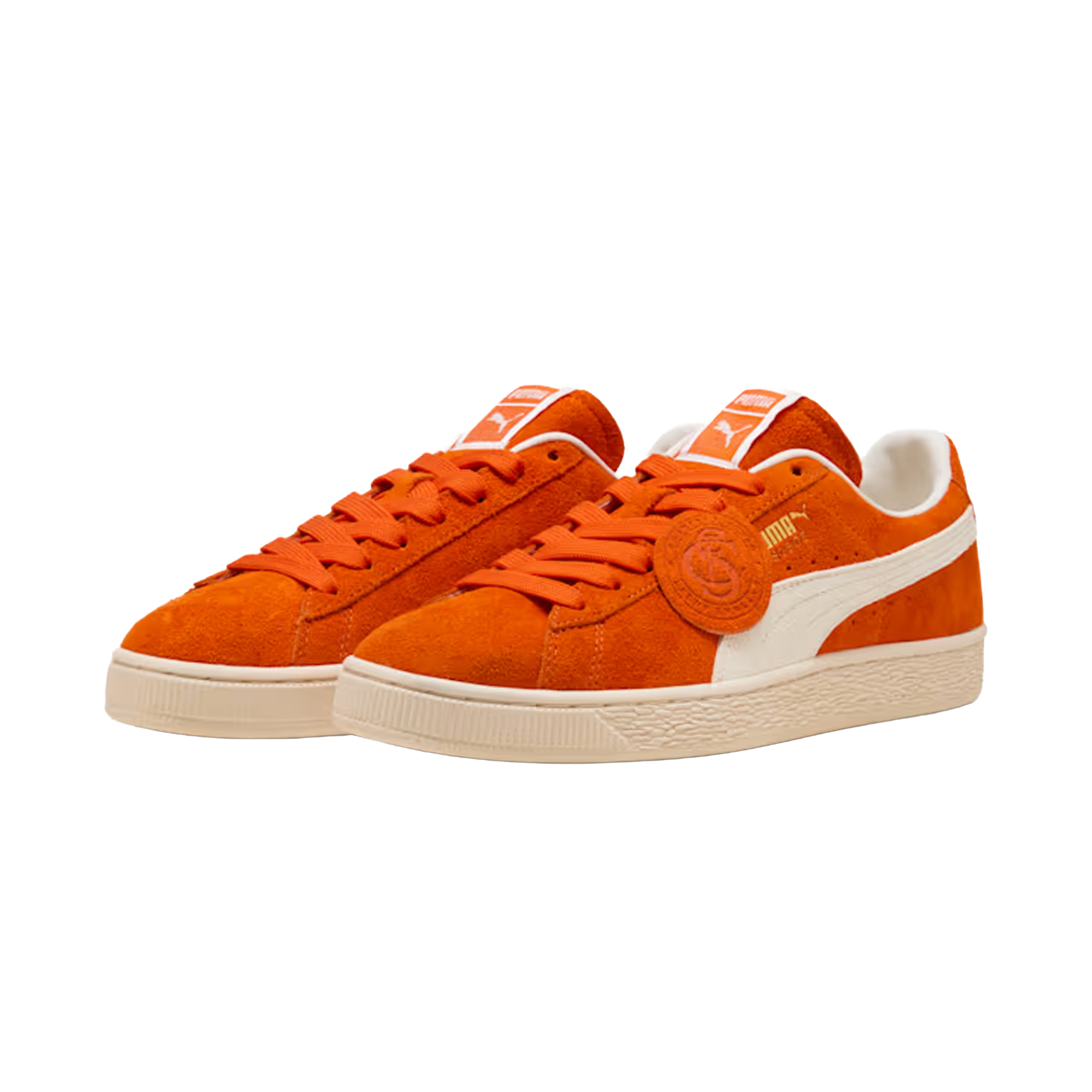 SUEDE CHARLES F STEAD IV ORANGE GLO / WHITE
