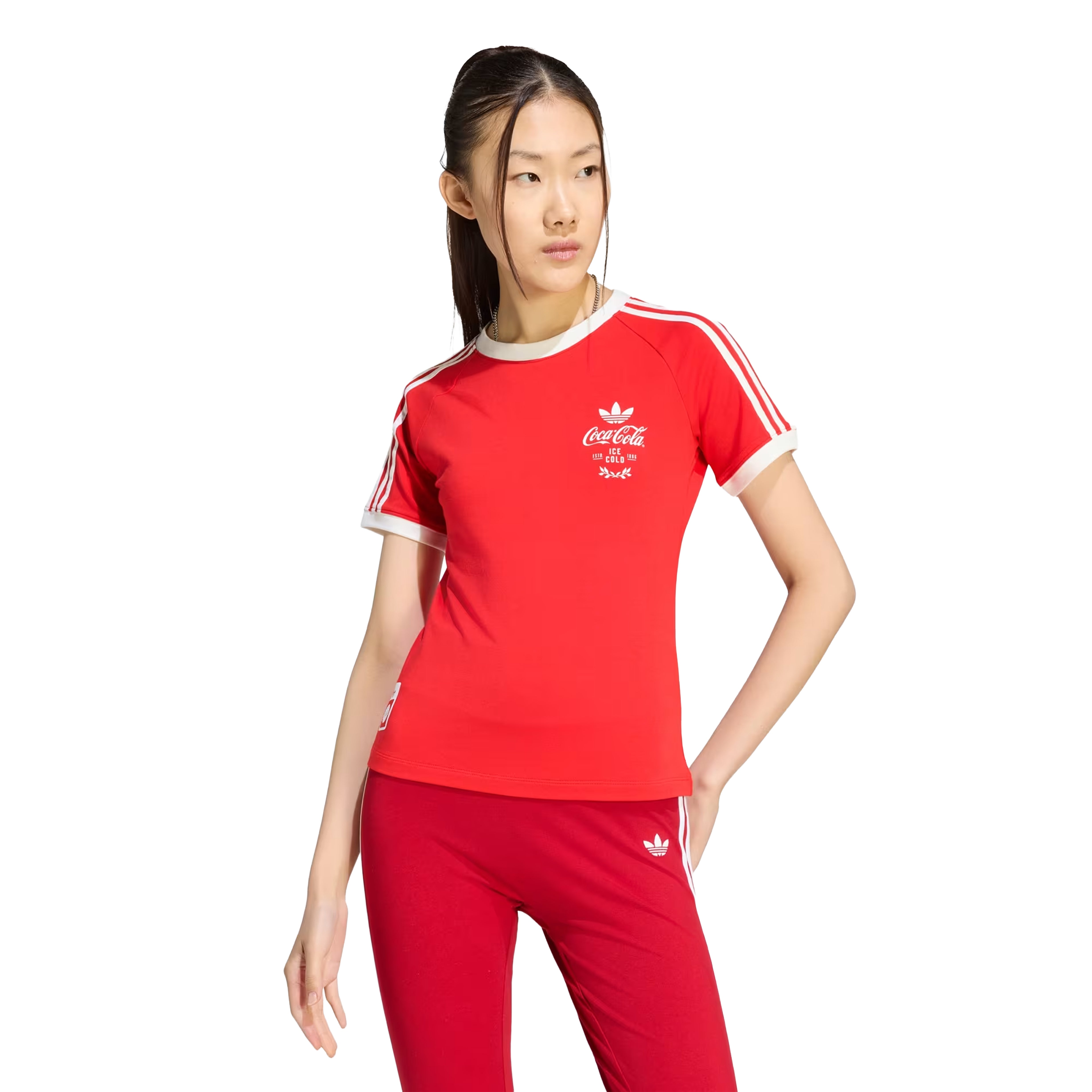 T-SHIRT ADIDAS X COCA-COLA 3 BANDES