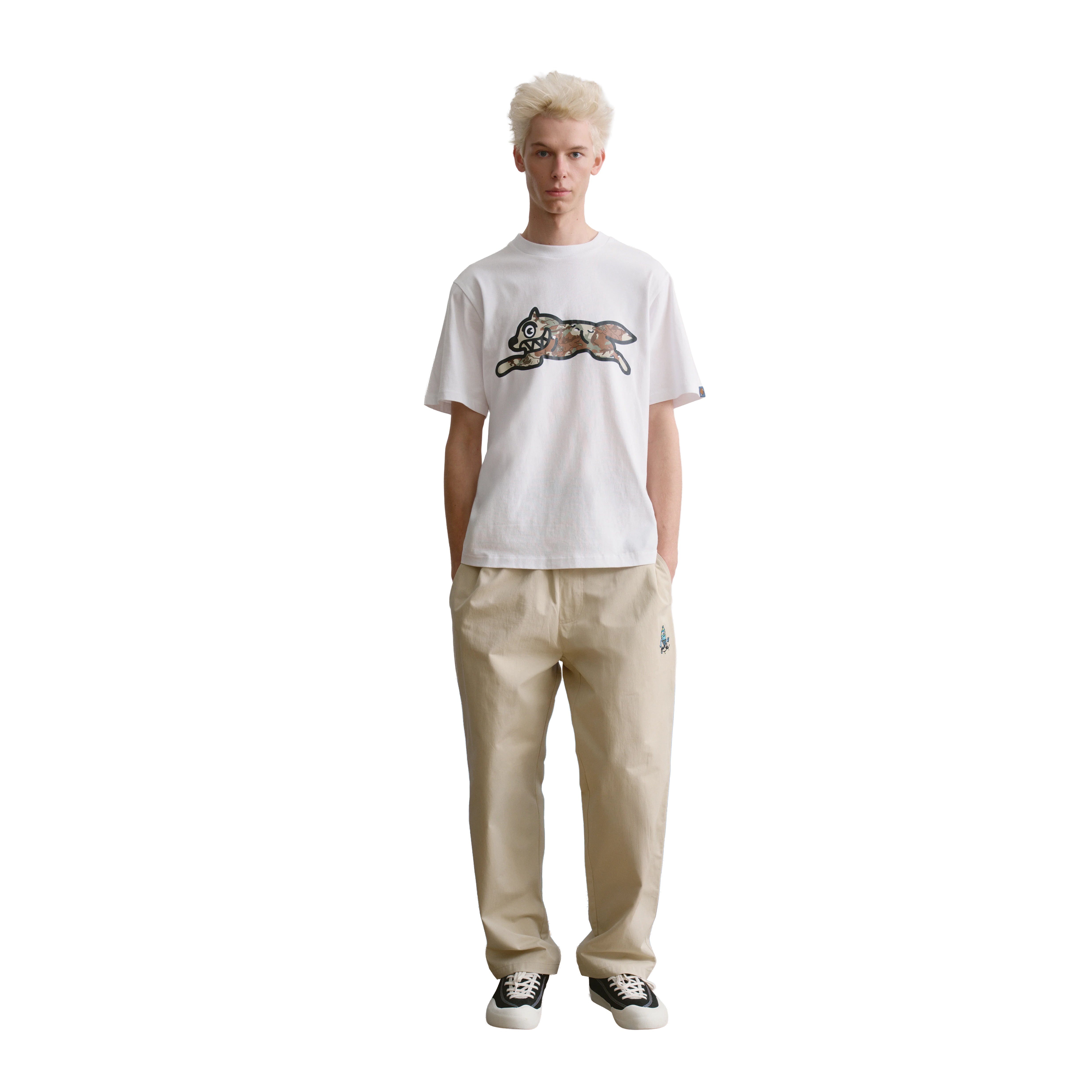 T-SHIRT CHOC CHIP RUNNING DOG WHITE