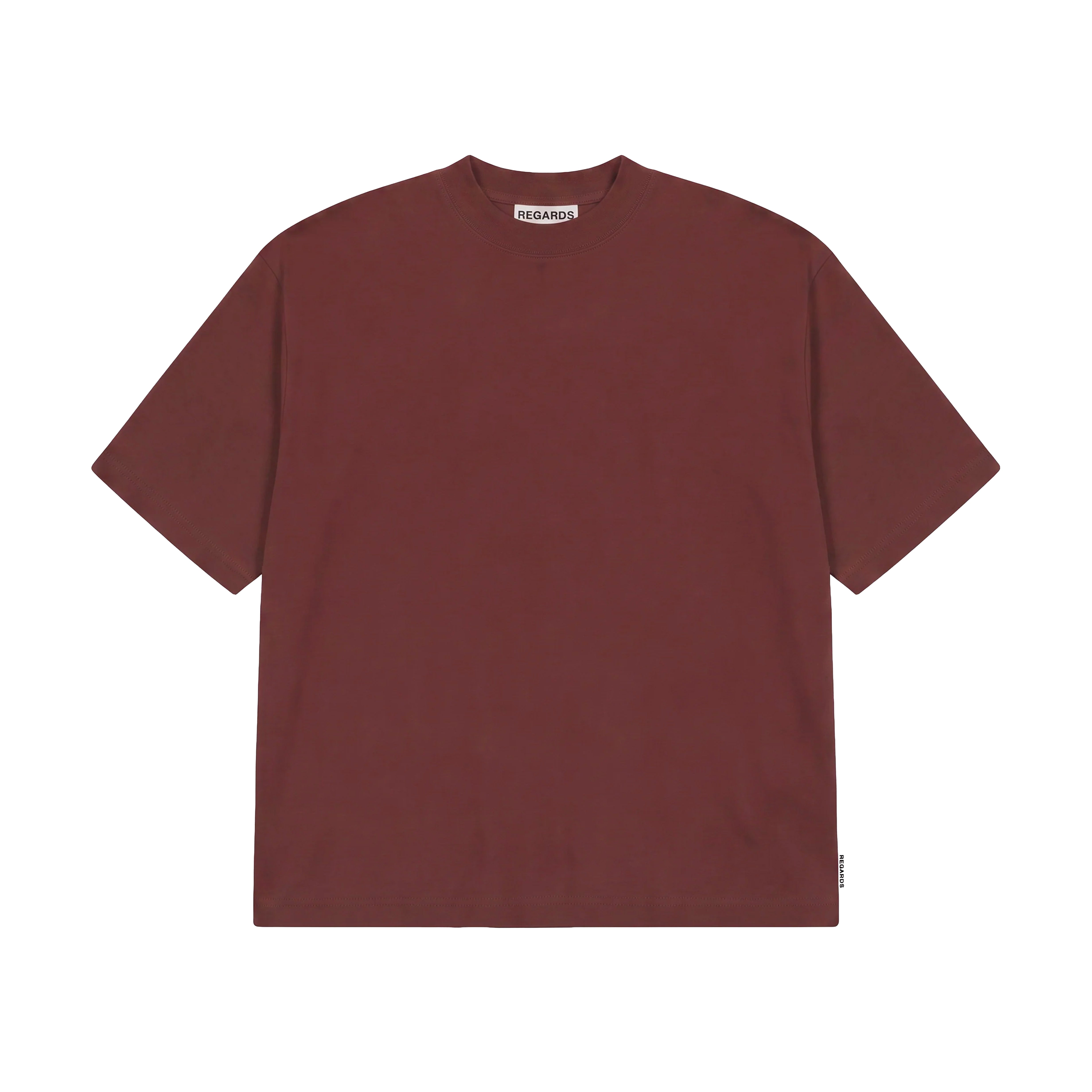 T-SHIRT HEAVY OVERSIZE DARK RUST