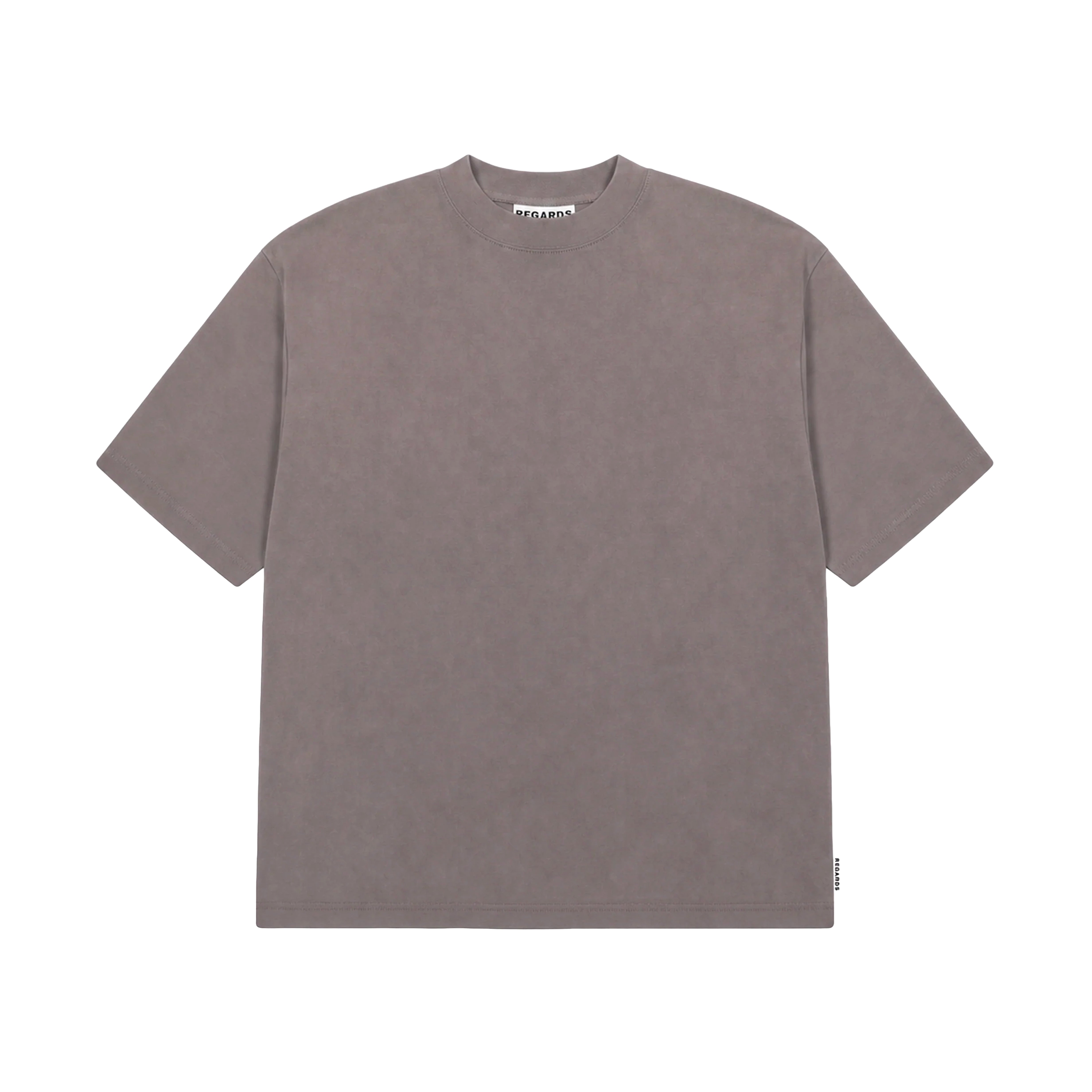 T-SHIRT HEAVY OVERSIZE TAUPE WASHED