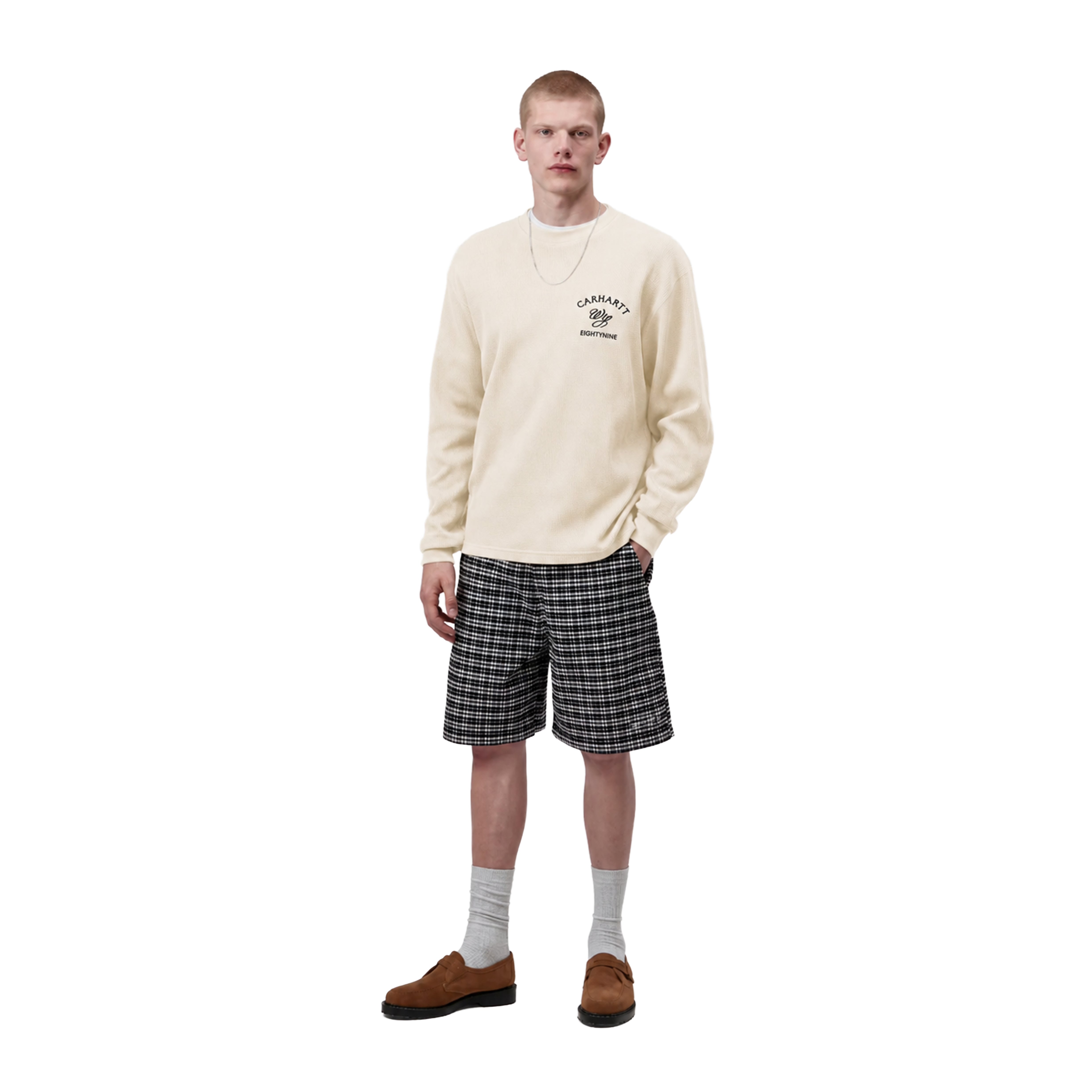 T-shirt manches longues Eightynine Waffle Natural Black Carhartt WIP – Boutique Laced Run La Réunion
